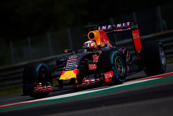 Pierre Gasly testing for Red Bull in 2015.