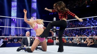Brie Bella challenges Charlotte for the WWE Divas Championship at WWE Fastlane 2016.