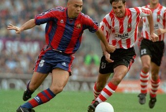 Barca fans only got to enjoy Ronaldo for one season in the mid-1990s.