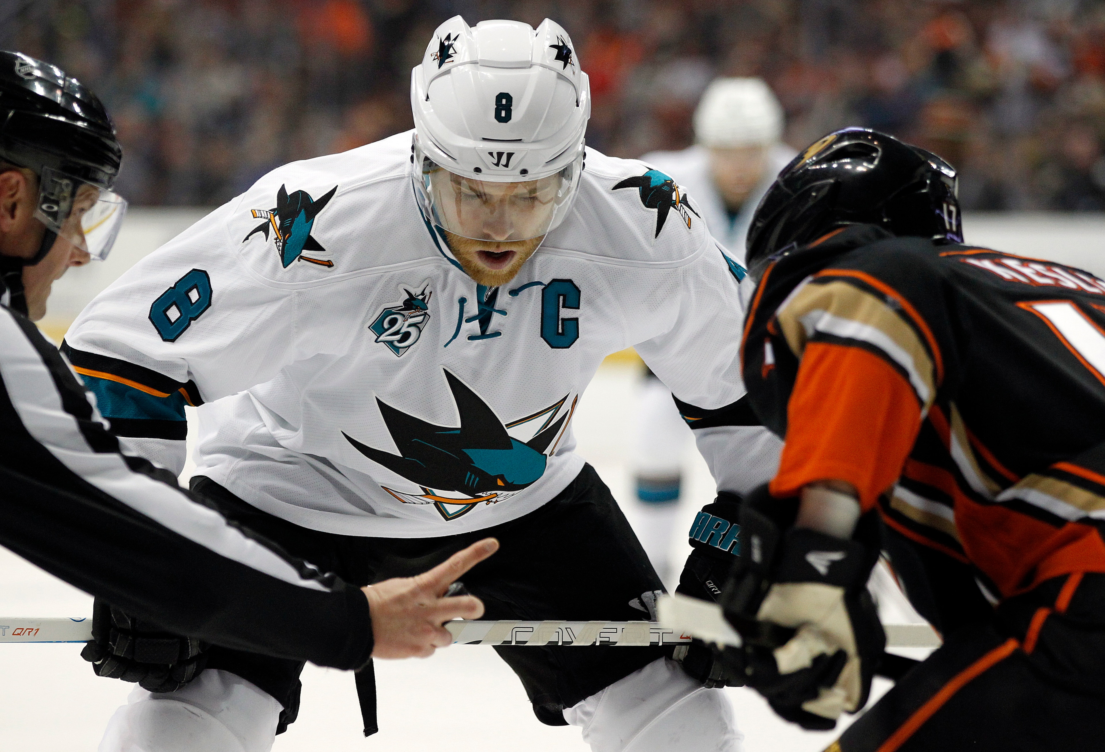 San Jose Sharks captain Joe Pavelski is leading his club back to the playoffs.
