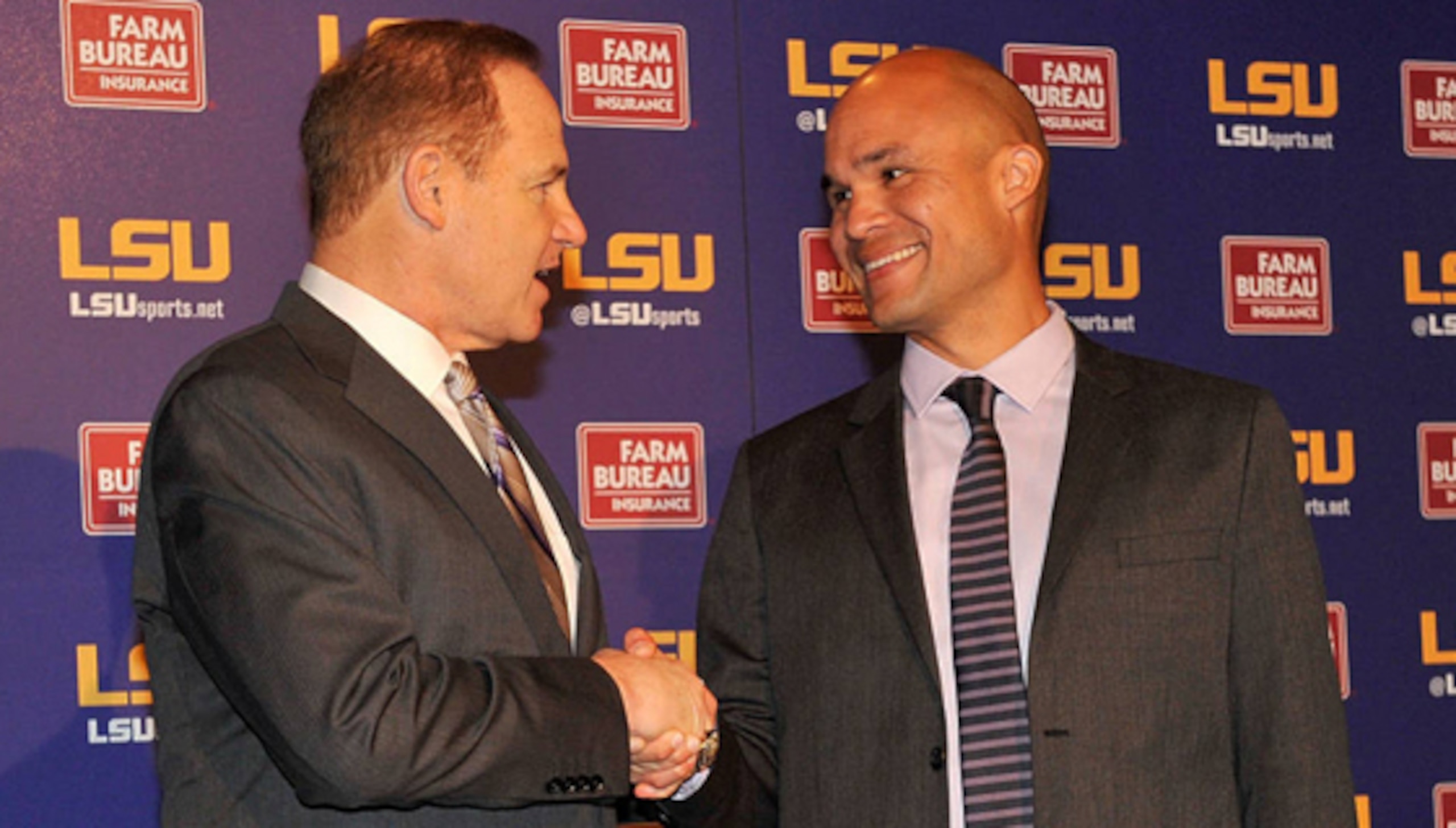 LSU HC Les Miles and DC Dave Aranda