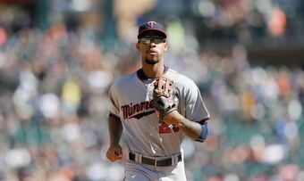 Byron Buxton stole just two bases in a 46-game stint with the Twins last year.
