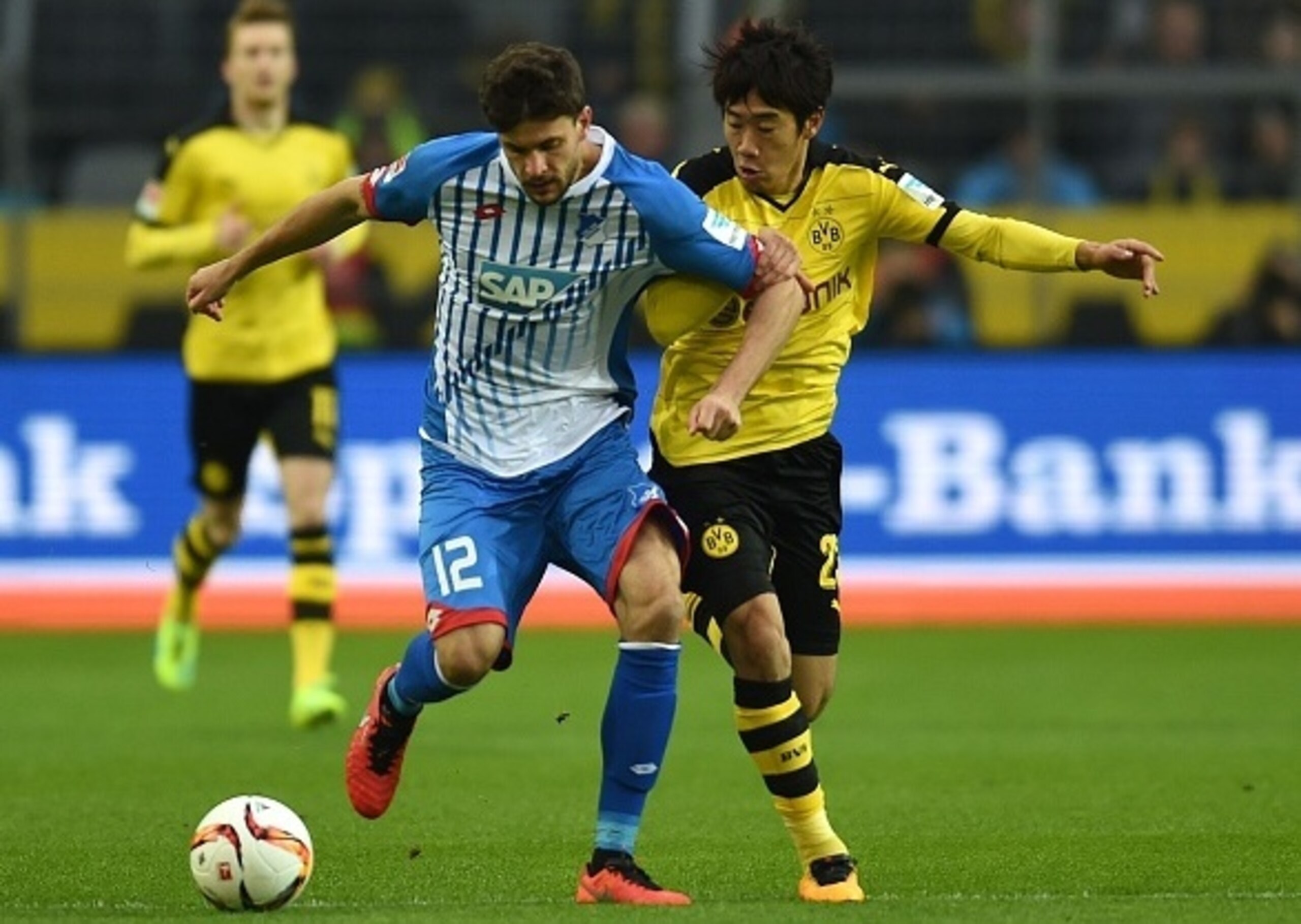 Tobias Strobl and his team-mates completely shut down Shinji Kagawa.