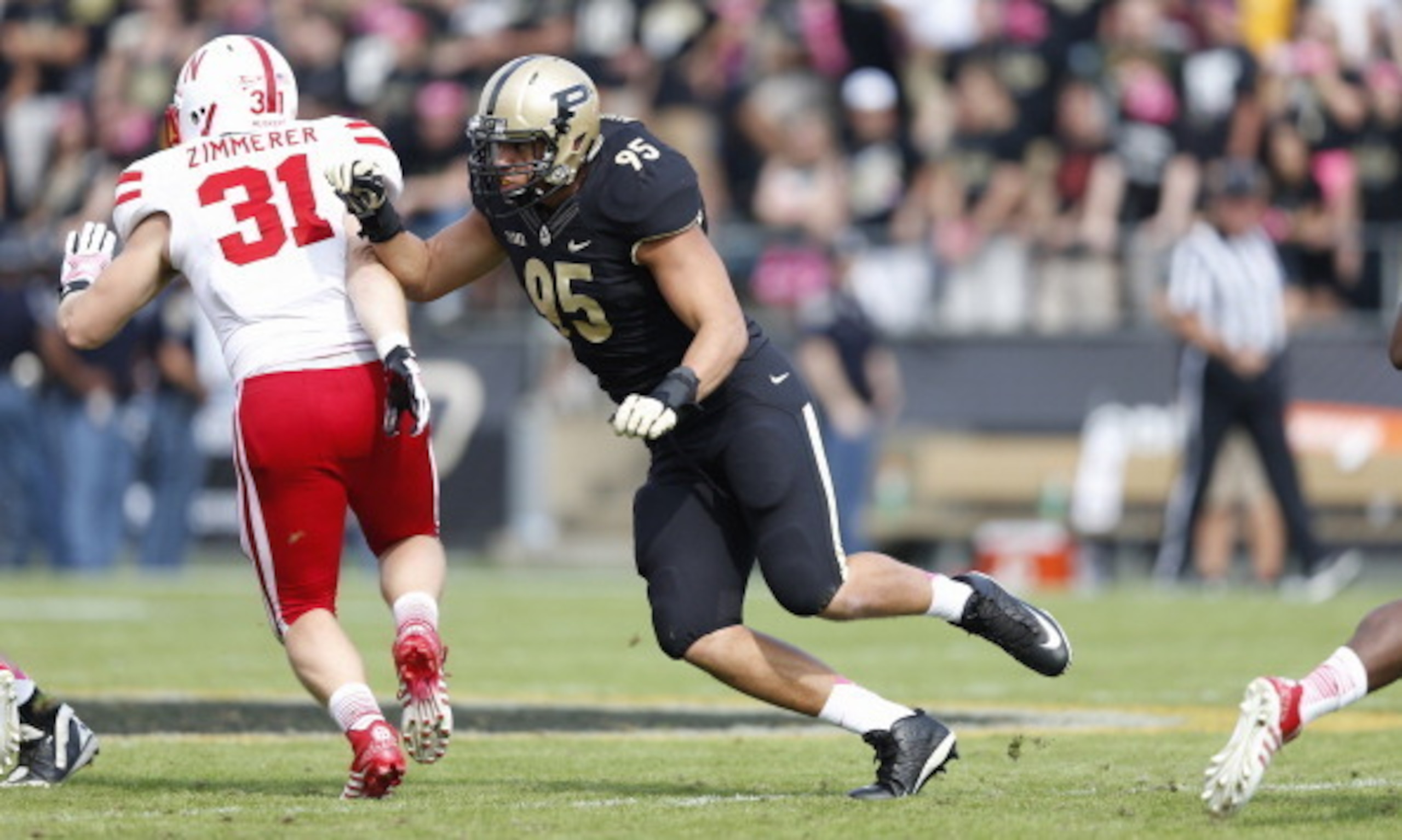 Purdue defensive end Evan Panfil Purdue defensive end Evan Panfil