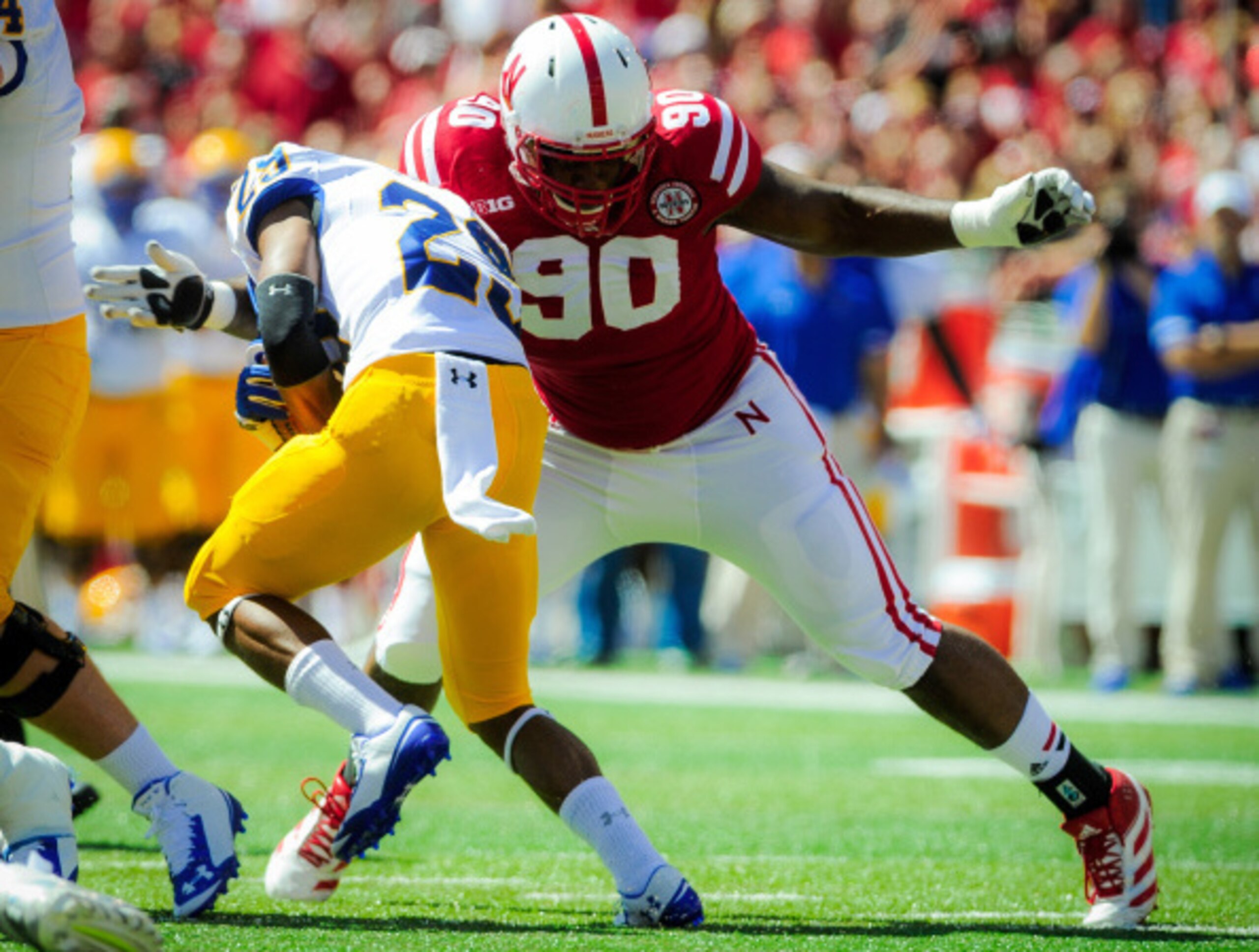 Nebraska defensive lineman Greg McMullen Nebraska defensive lineman Greg McMullen