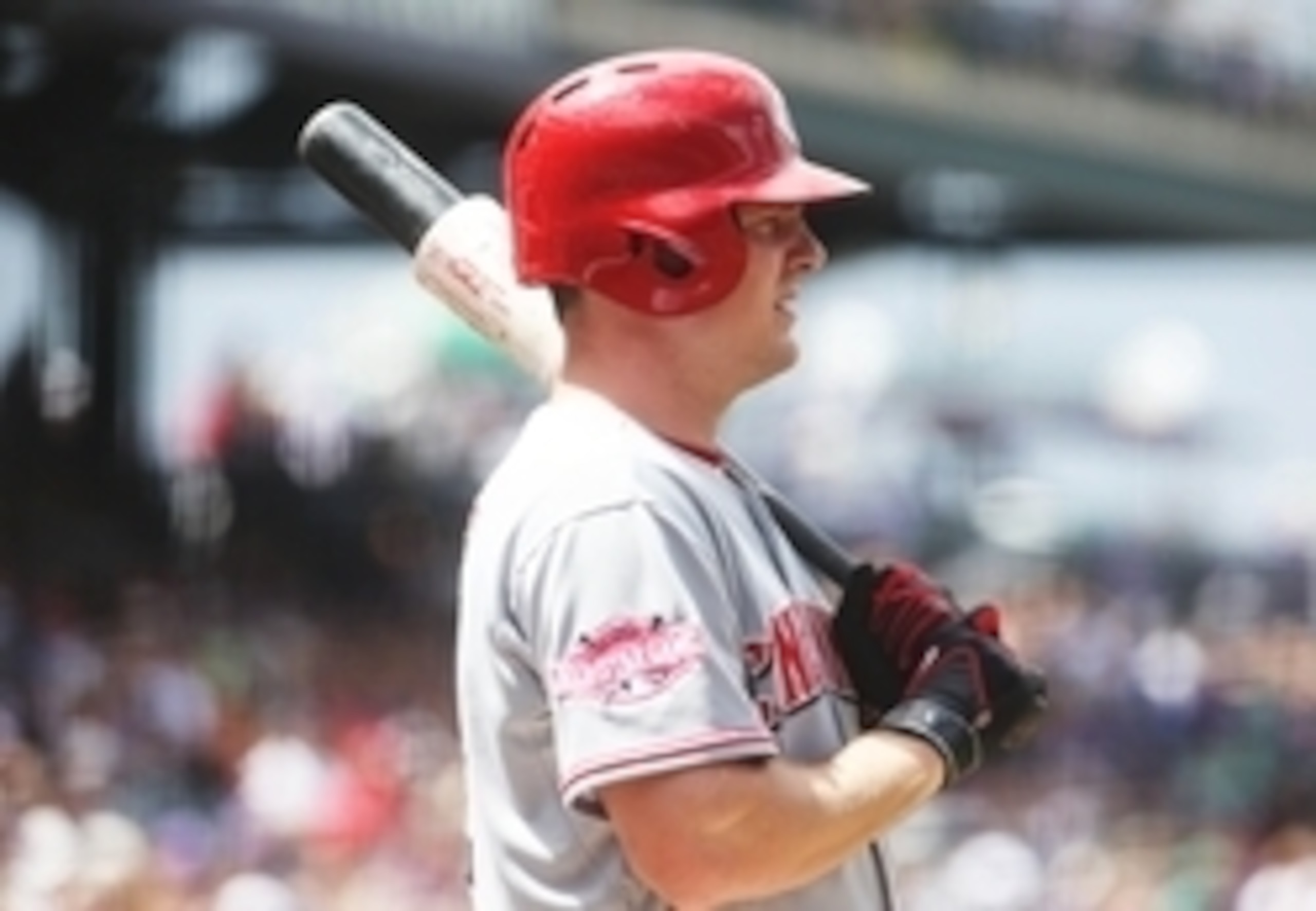 Jul 26, 2015; Denver, CO, USA; Cincinnati Reds right fielder Jay Bruce (32) during the game against the Colorado Rockies at Coors Field. Mandatory Credit: Chris Humphreys-USA TODAY Sports Jul 26, 2015; Denver, CO, USA; Cincinnati Reds right fielder Jay Bruce (32) during the game against the Colorado Rockies at Coors Field. Mandatory Credit: Chris Humphreys-USA TODAY Sports