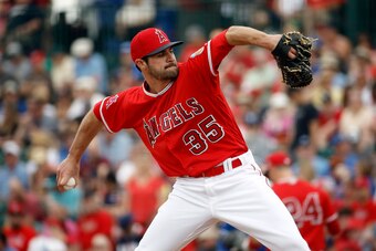 With C.J. Wilson dealing with shoulder tendinitis, Nick Tropeano has a shot at breaking camp with a rotation spot.