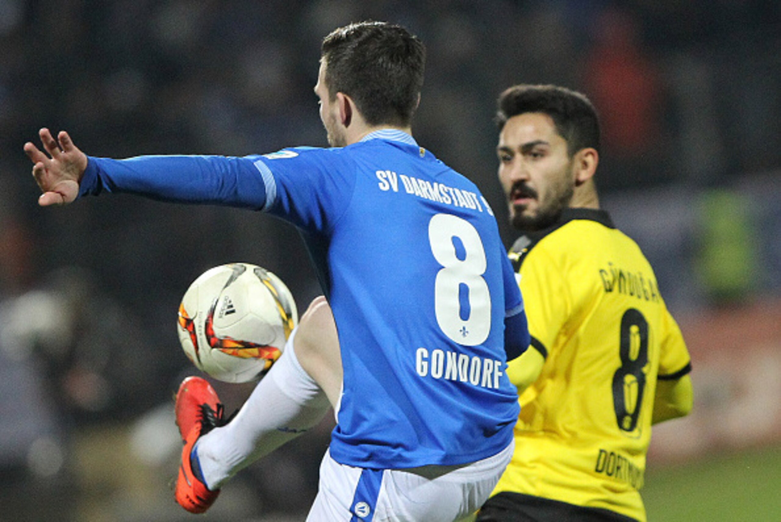 Ilkay Gundogan had a quiet day, but his Dortmund side beat Jerome Gondorf's Darmstadt comfortably.