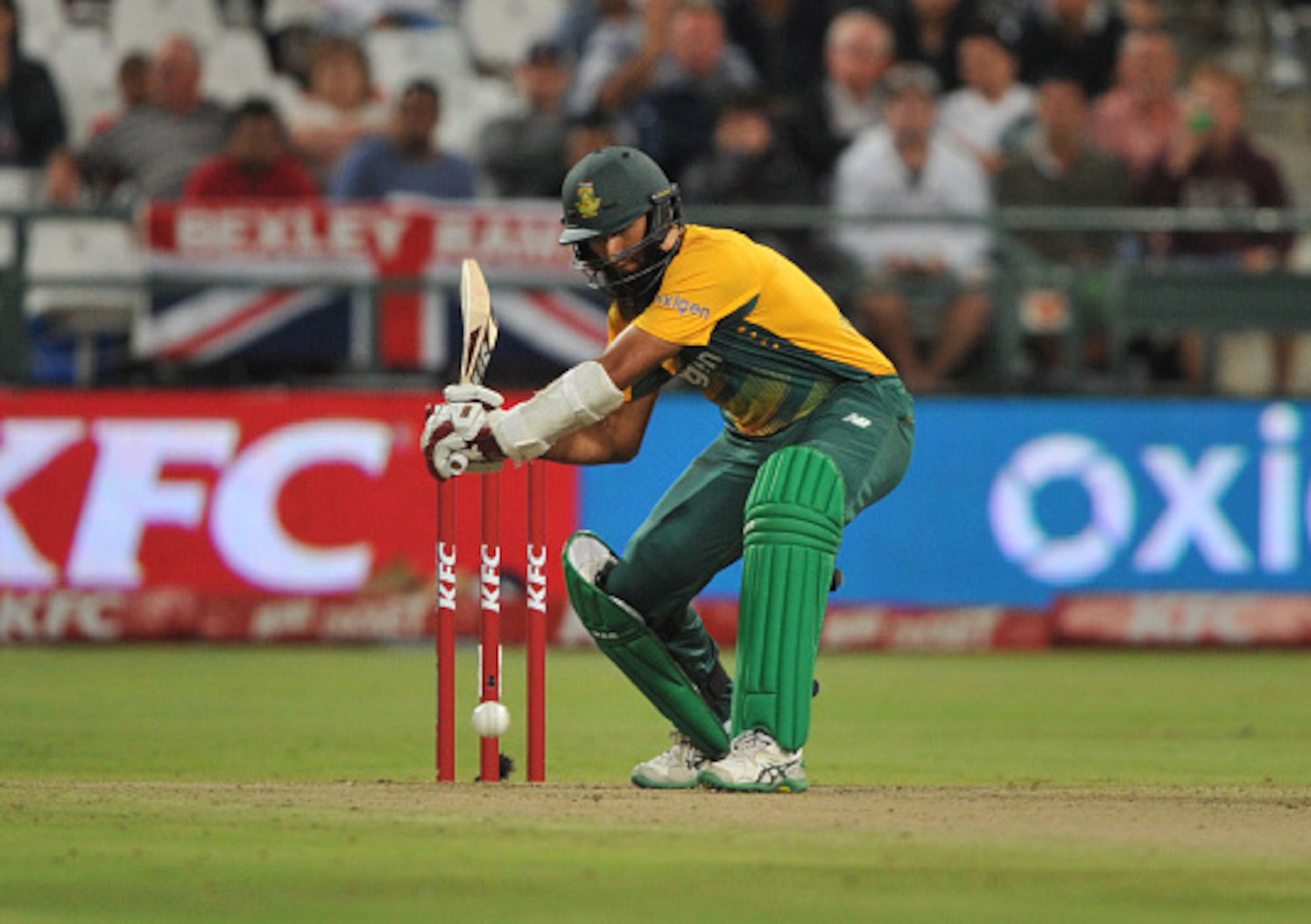 Hashim Amla has made two half-centuries in his T20 career for South Africa.