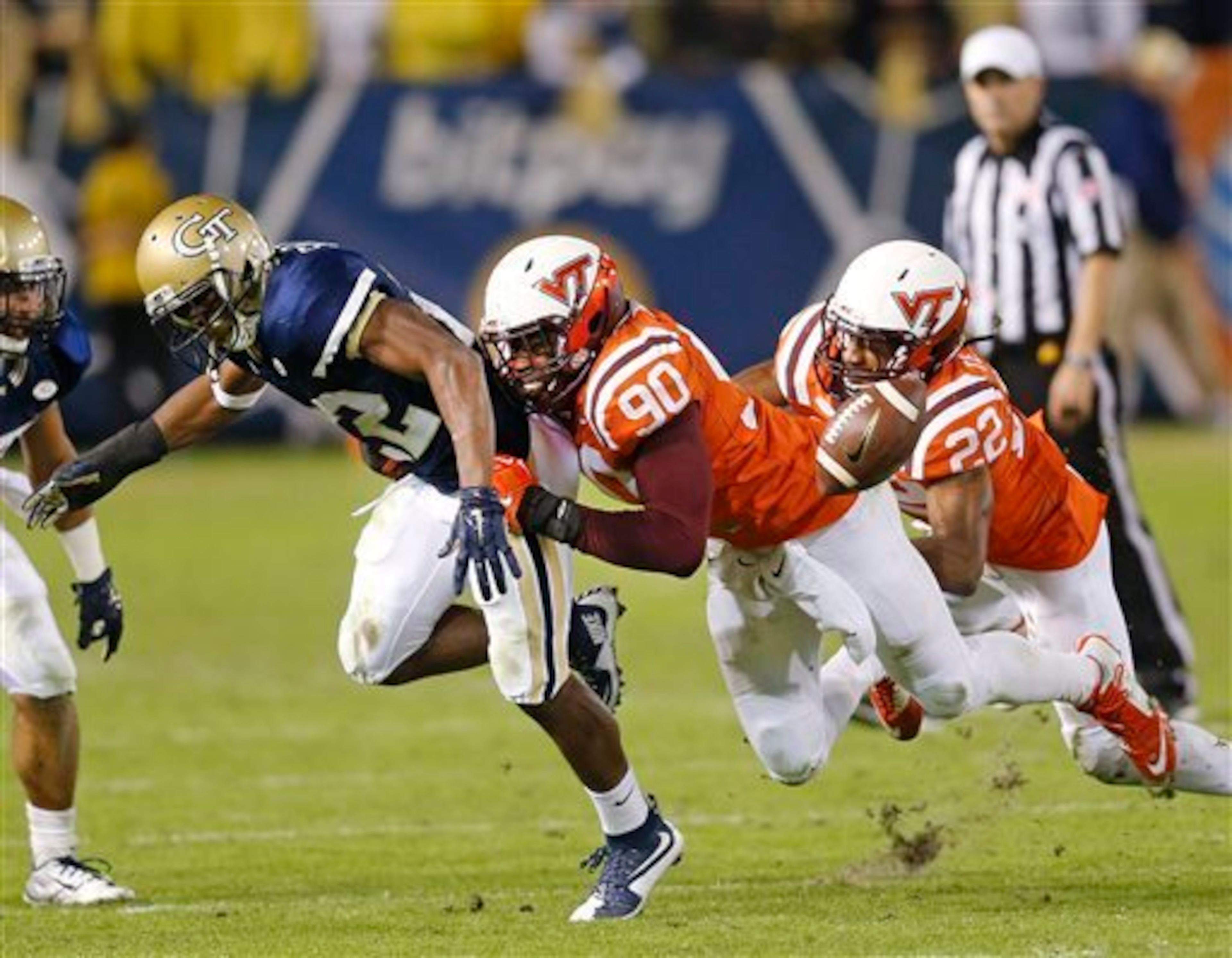 Virginia Tech and Georgia Tech have a closely contested, spirited rivalry.