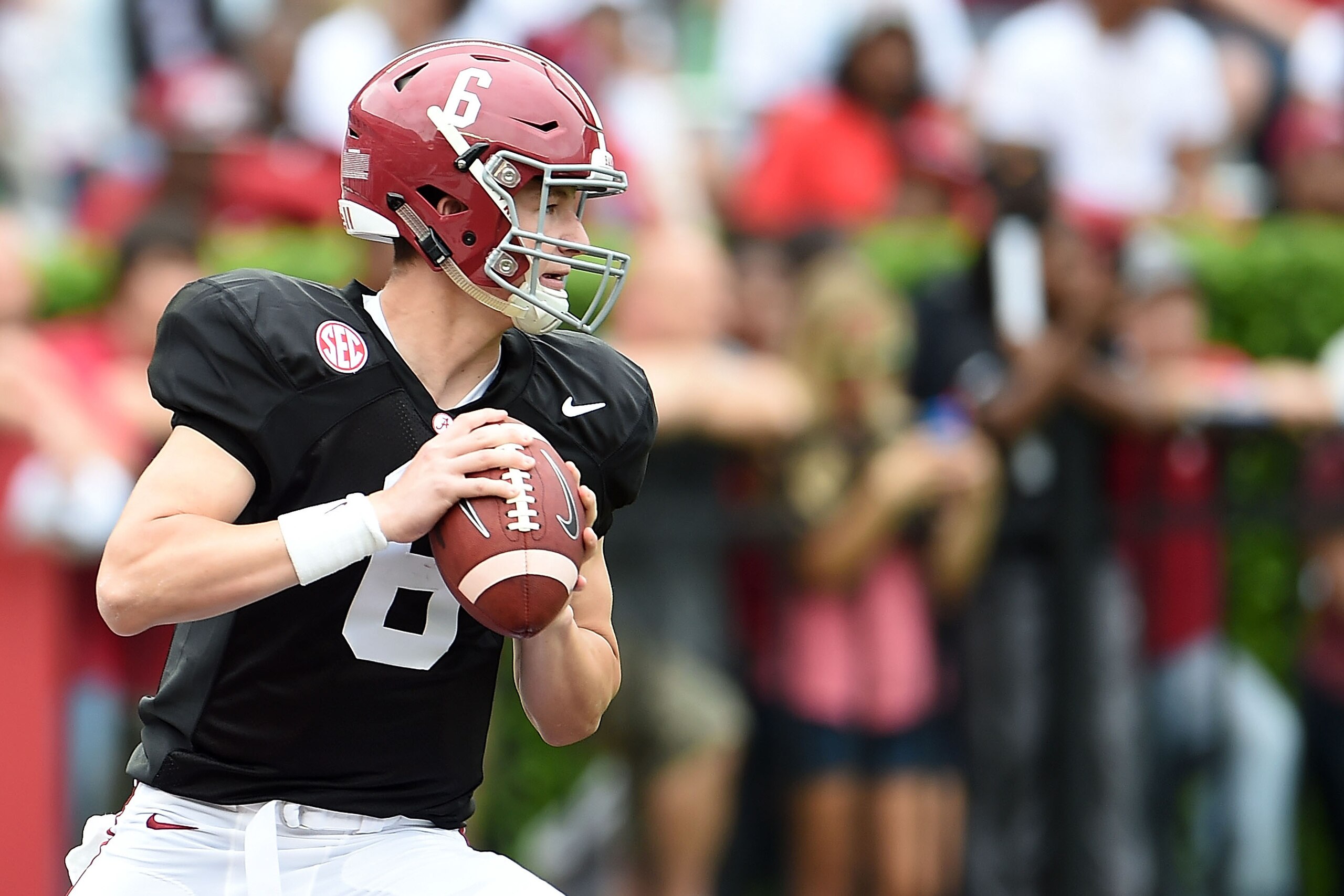 Blake Barnett is looking forward to a bright future at Alabama.