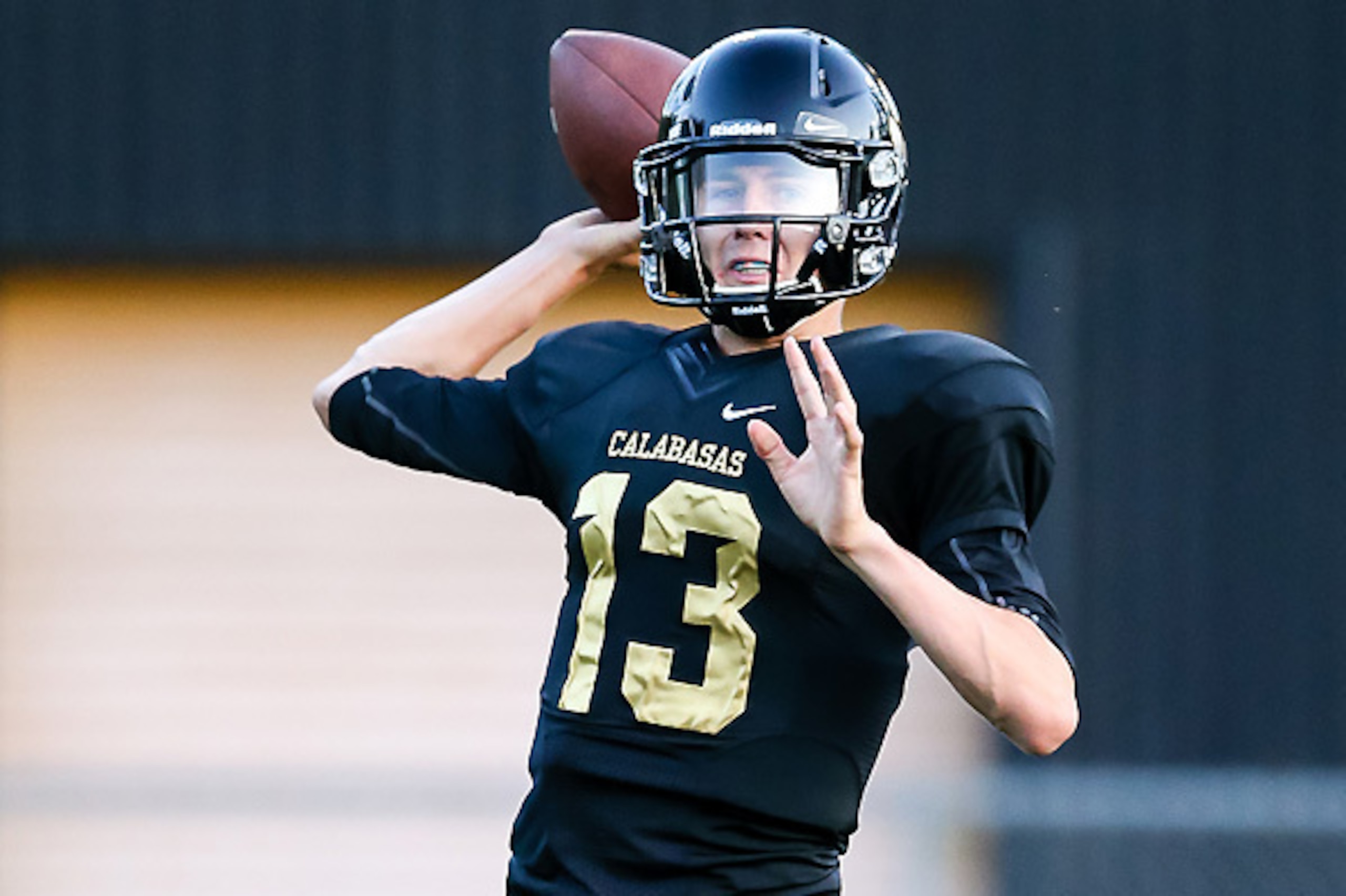 Calabasas (California) quarterback Tristan Gebbia is considering several collegiate options.