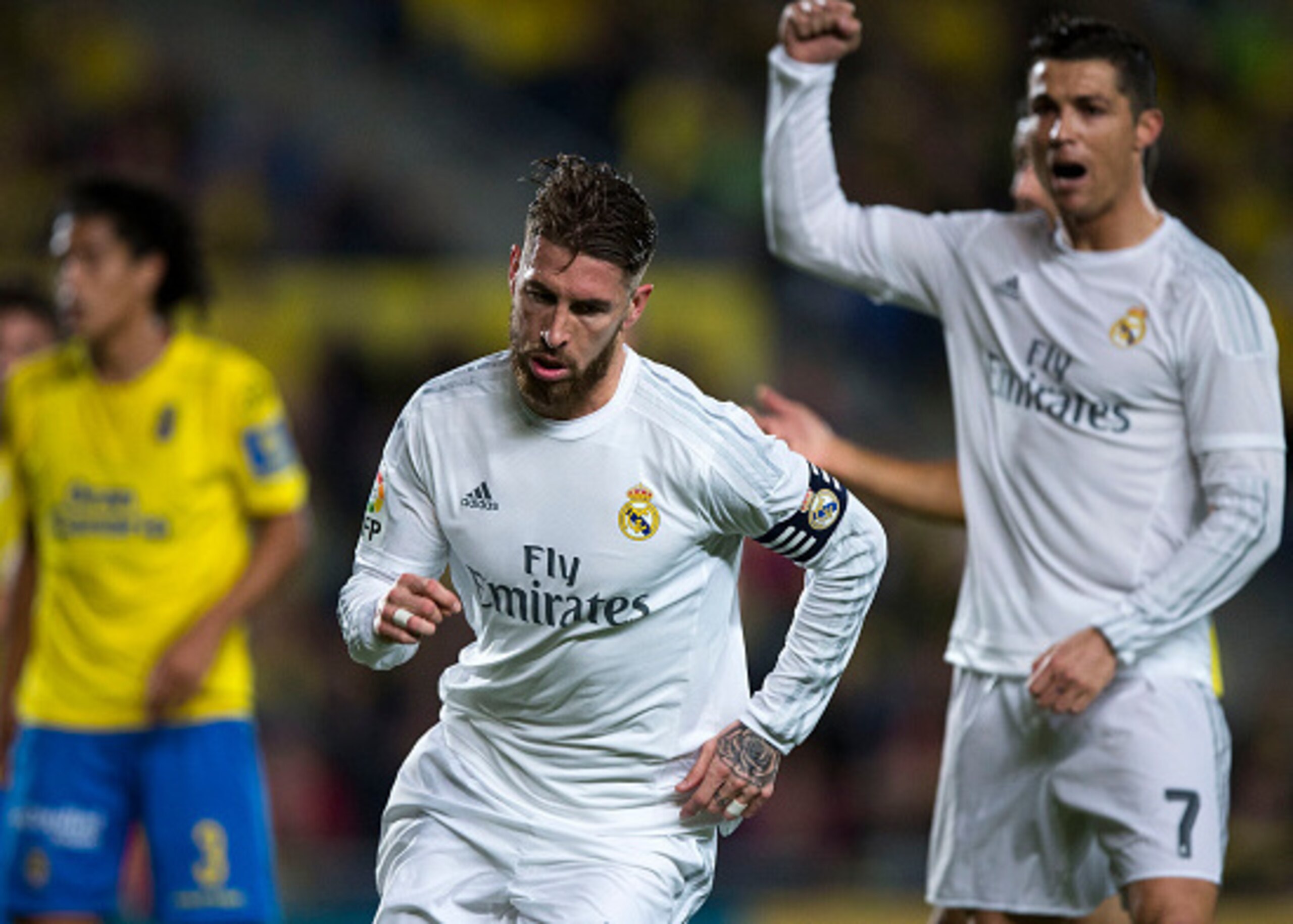 In putting Real Madrid ahead, Sergio Ramos scored his second goal of the season.