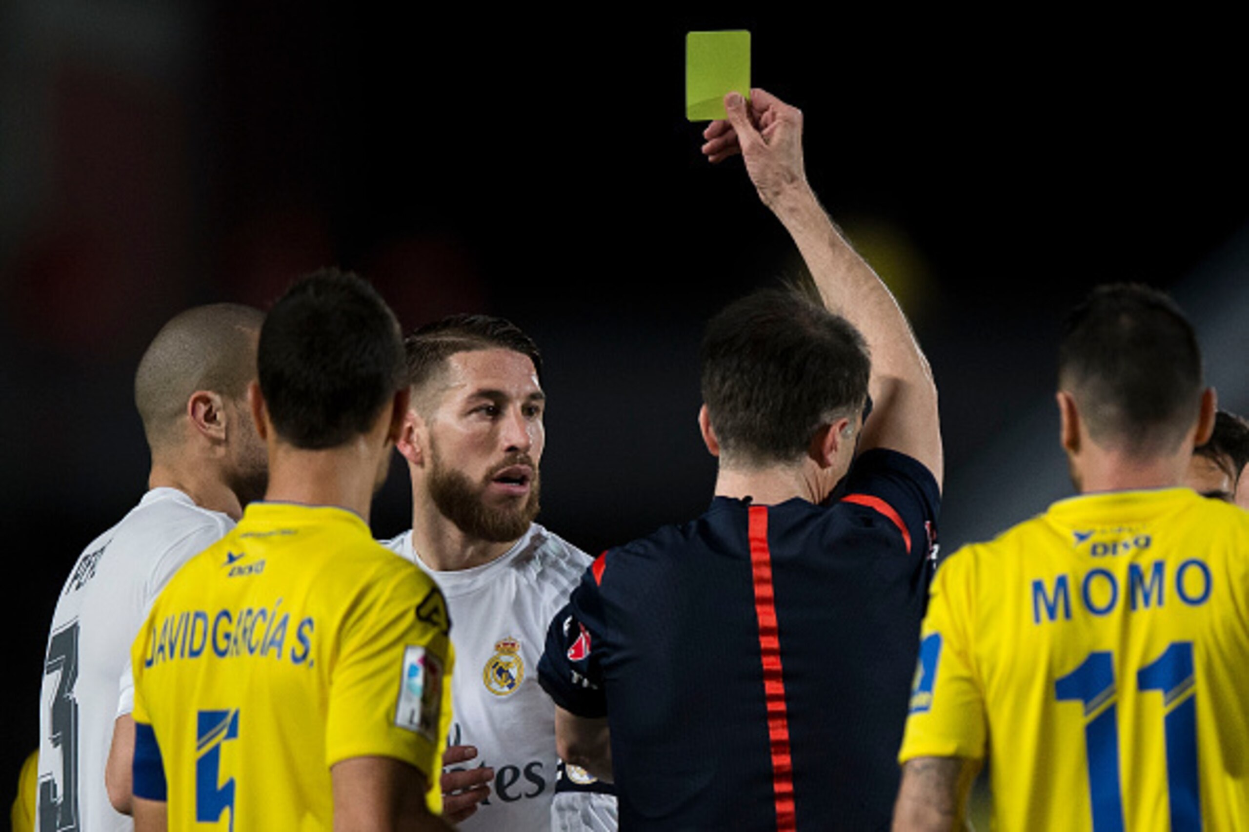 Sergio Ramos failed to see out the match after picking up a second booking.