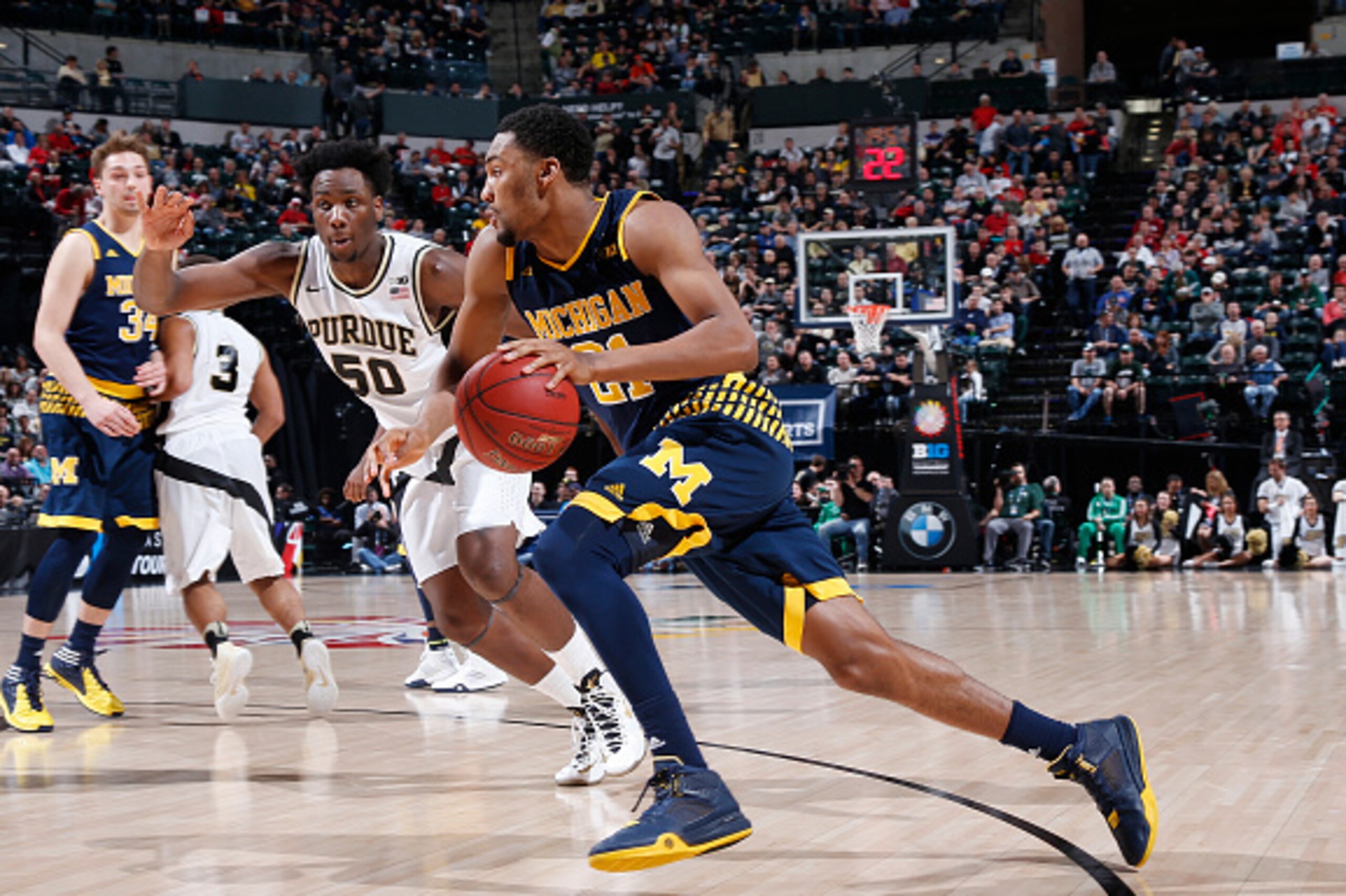 Zak Irvin will try to lead Michigan into the field of 64. Zak Irvin will try to lead Michigan into the field of 64.