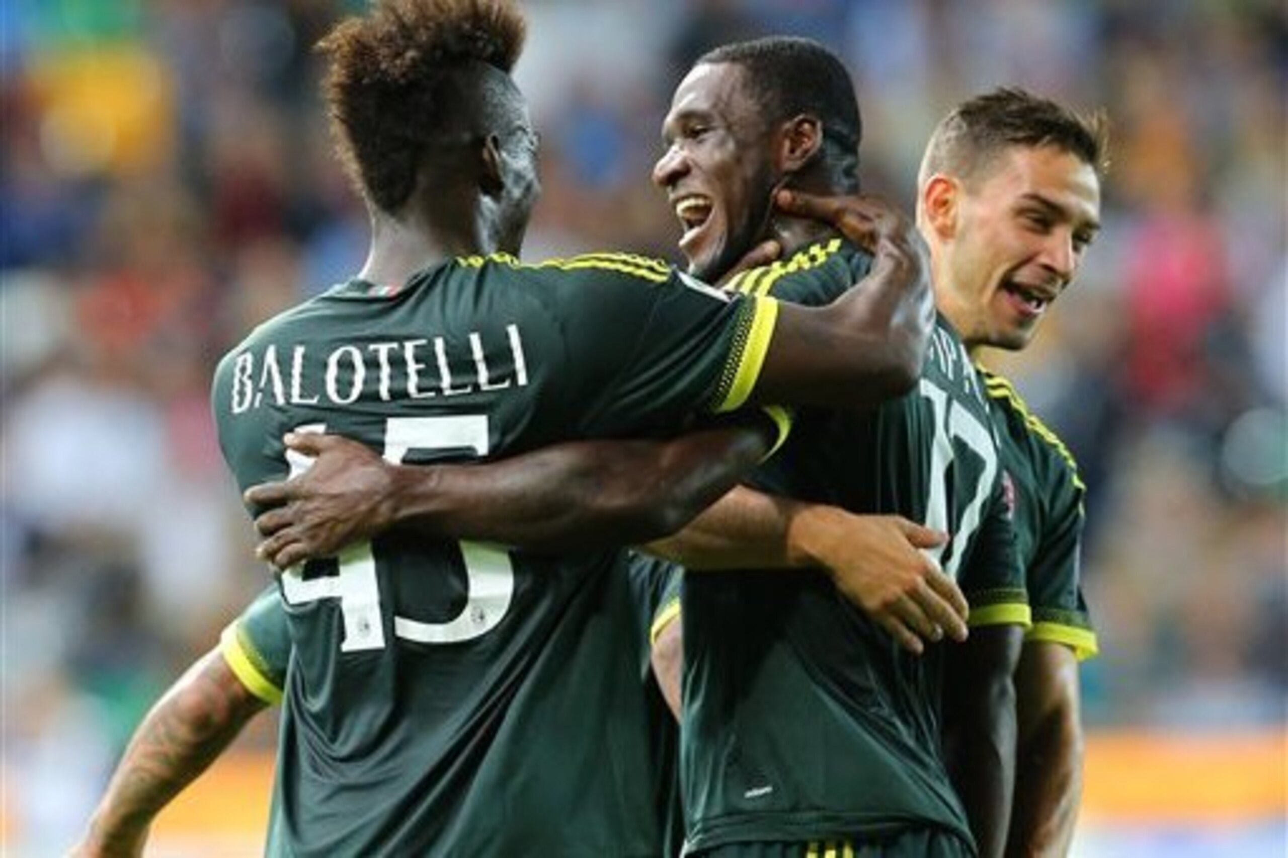 Mario Balotelli (left) and Cristian Zapata face uncertain futures—especially if they struggle down the stretch.