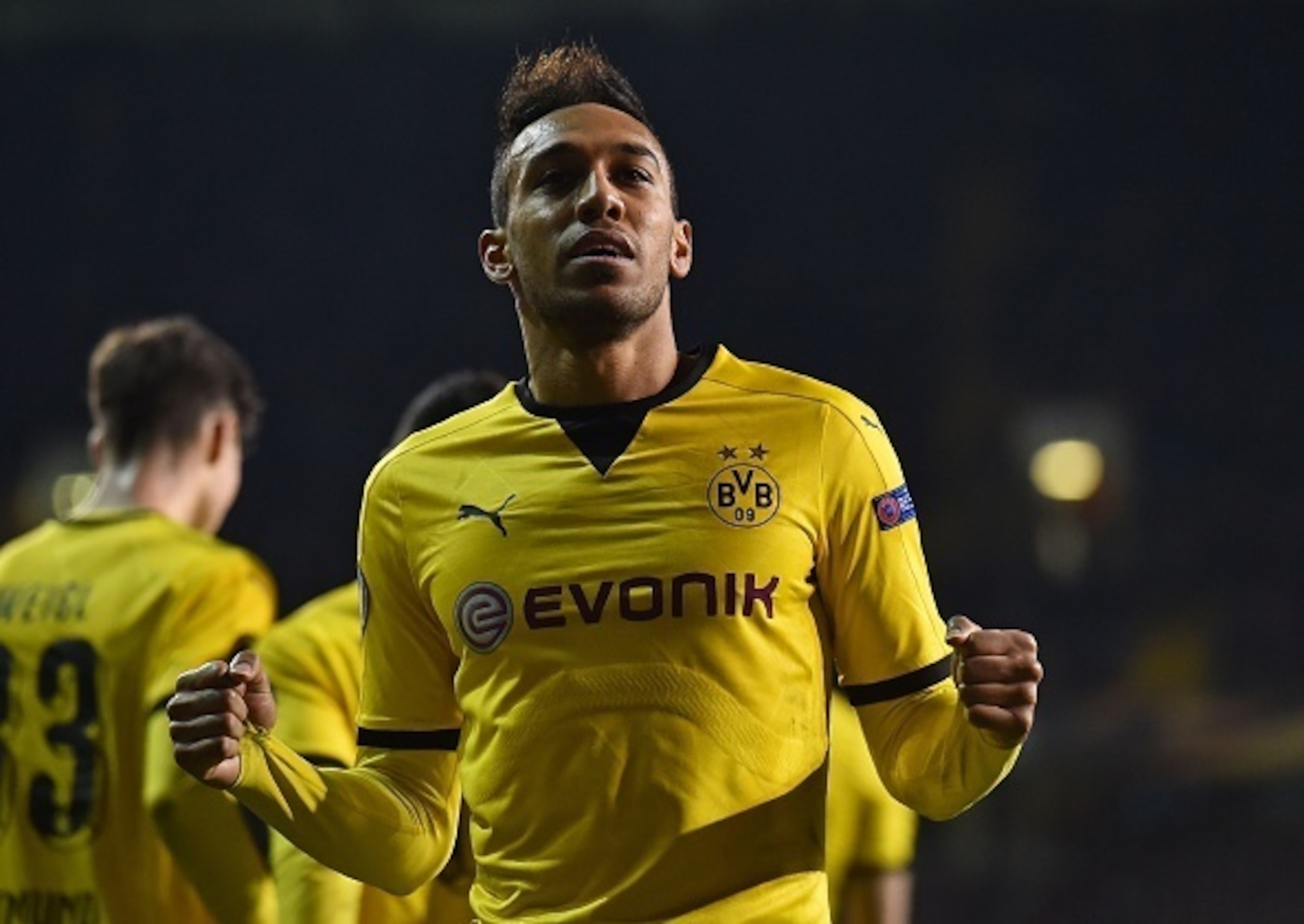 Pierre-Emerick Aubameyang scored three of Dortmund's five goals against Spurs.
