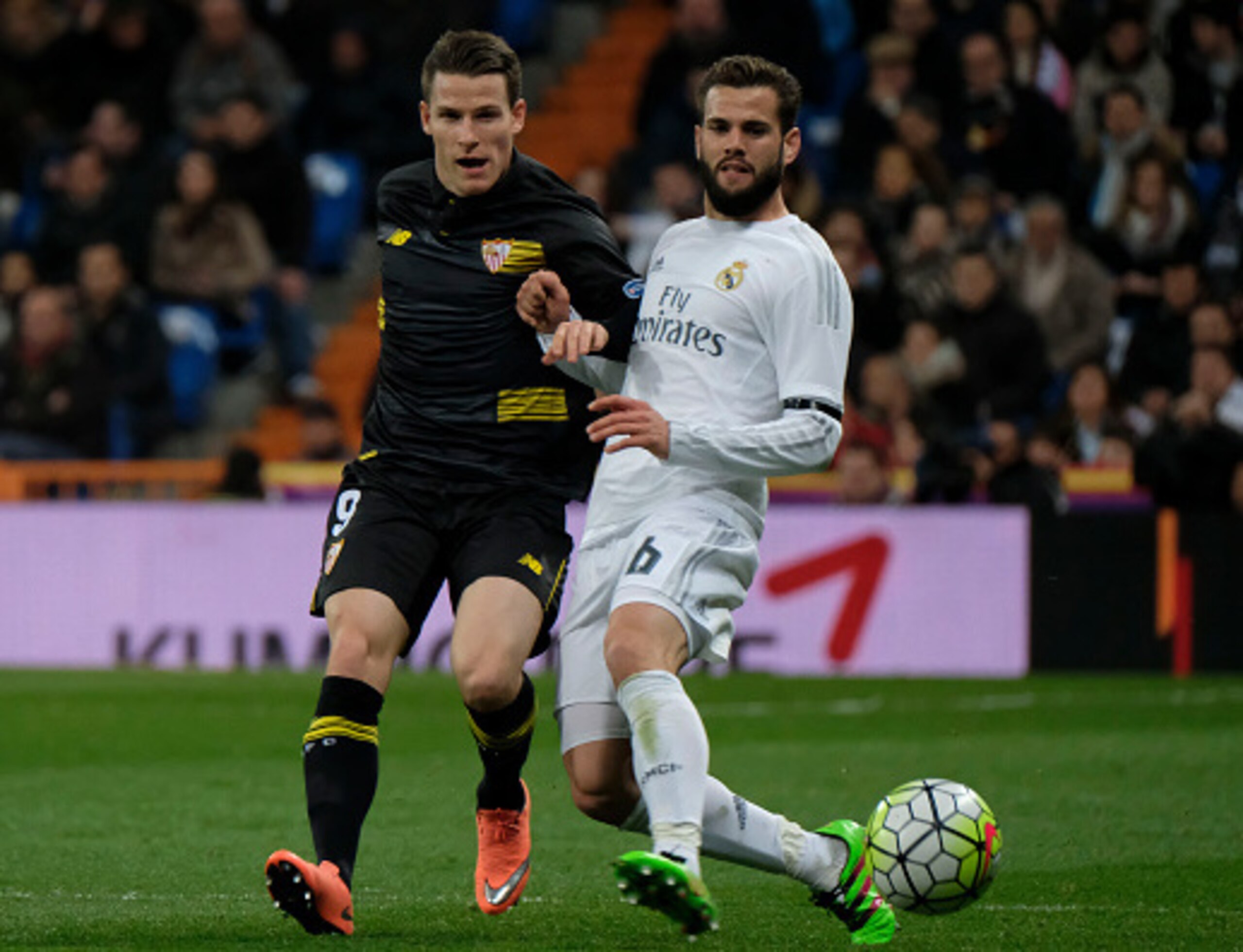 Kevin Gameiro missed a first-half penalty at the Santiago Bernabeu.