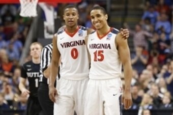 Devon Hall (L) and Malcolm Brogdon (R)