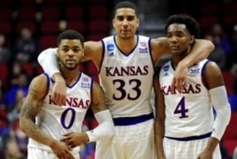 Frank Mason (L), Landen Lucas (M) and Devonte' Graham (R)