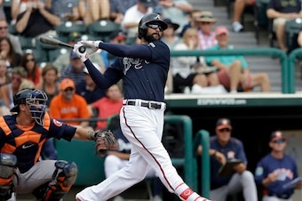Outfielder Nick Markakis will serve as one of the Atlanta Braves veteran leaders. Will he be accompanied by a handful of other veteran outfielders?
