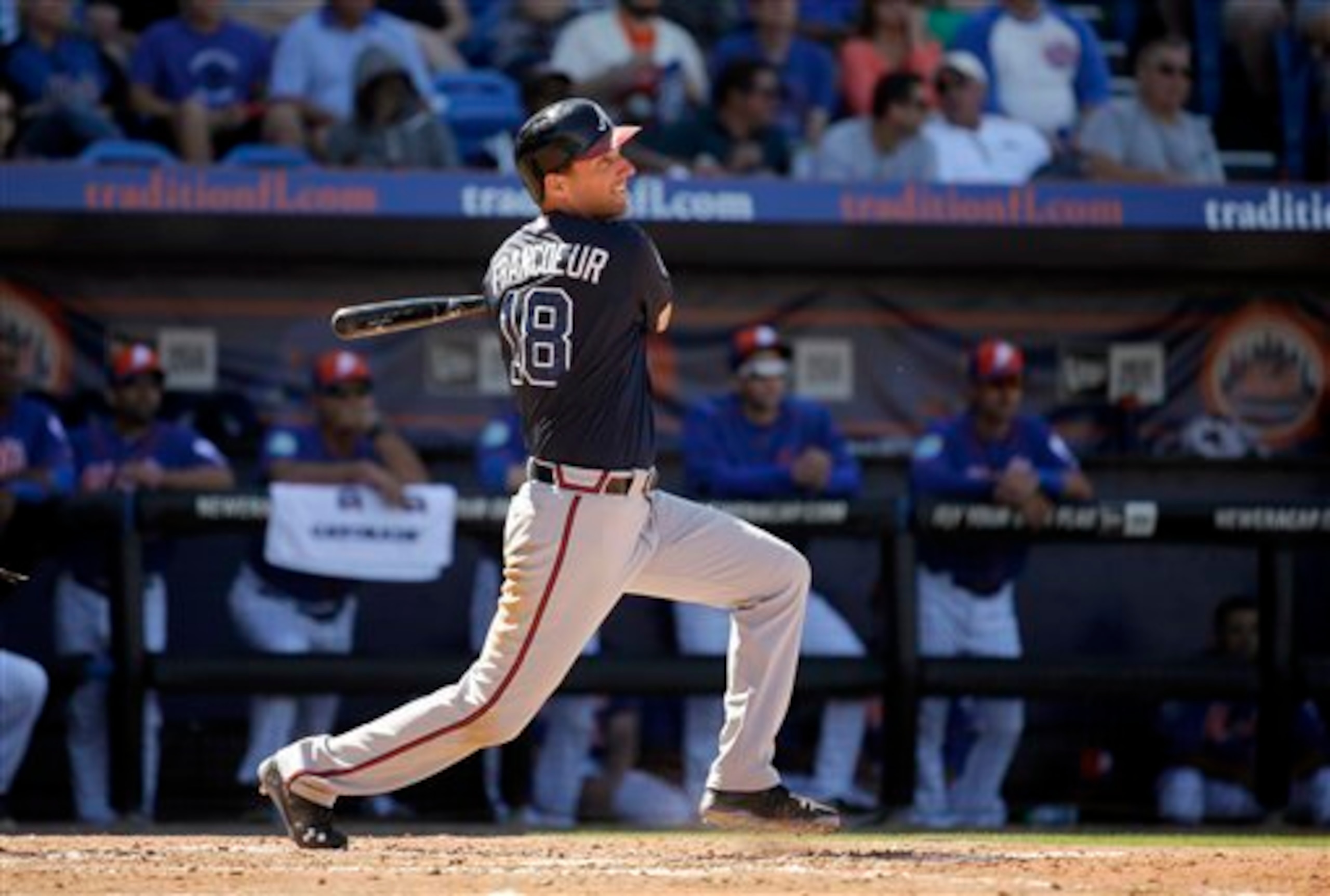 One of Atlanta's most pleasant spring training surprises, Jeff Francoeur is making a strong push to crack the Braves' Opening Day roster.
