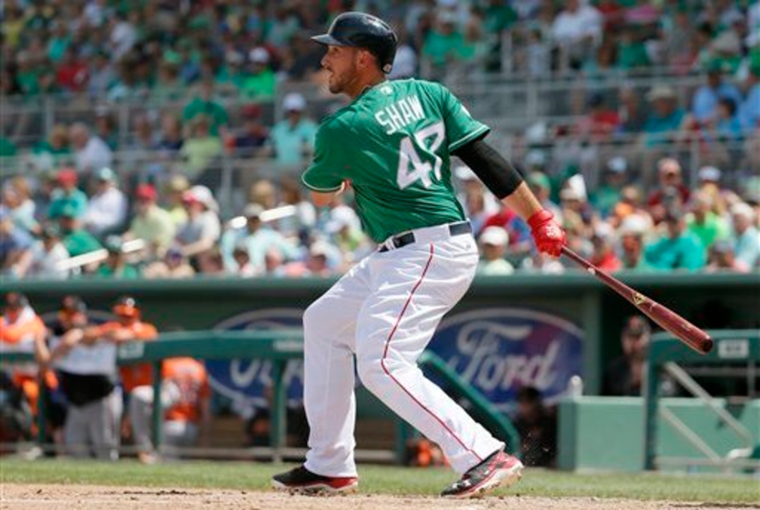 Travis Shaw pulled off a spring heist by stealing the Boston Red Sox's starting third-base job from Pablo Sandoval.