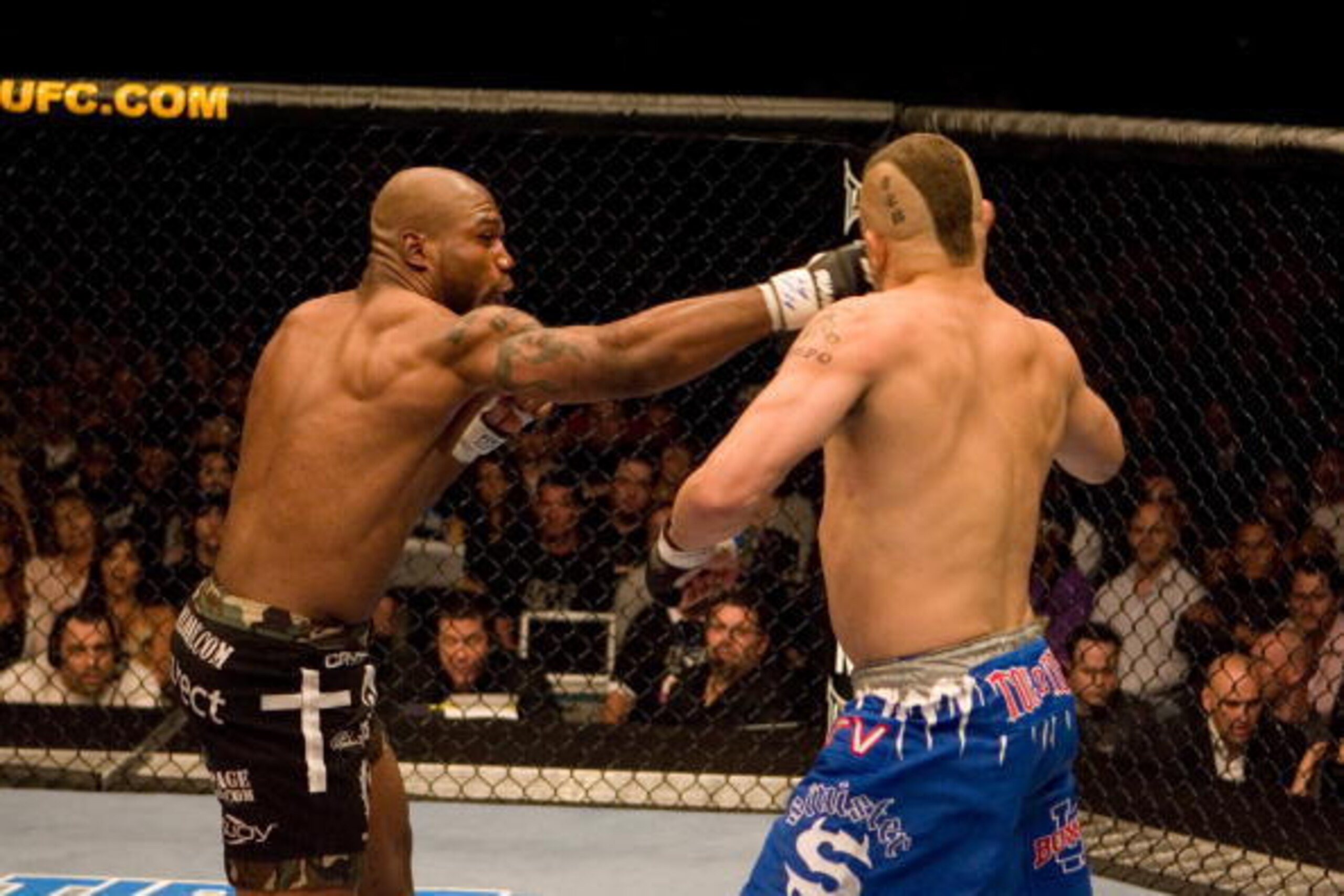 Rampage lands the stunning KO blow on Liddell.