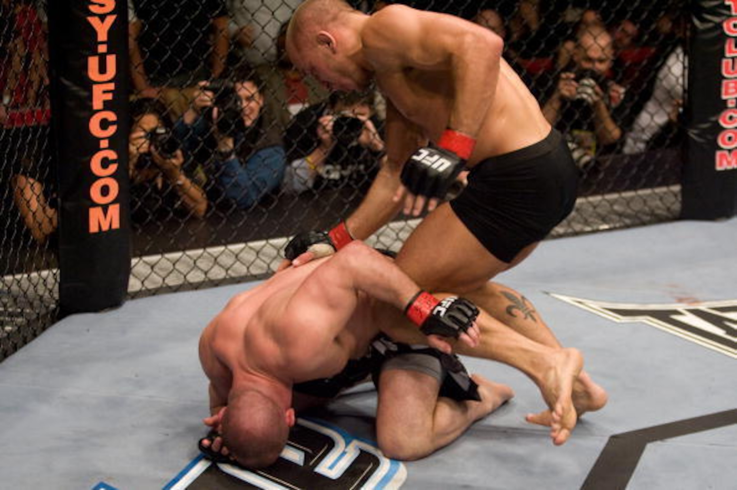 GSP was shockingly upset by Serra but returned to claim his belt in a one-sided drubbing.