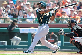 Khris Davis provides some added punch to the Oakland lineup.
