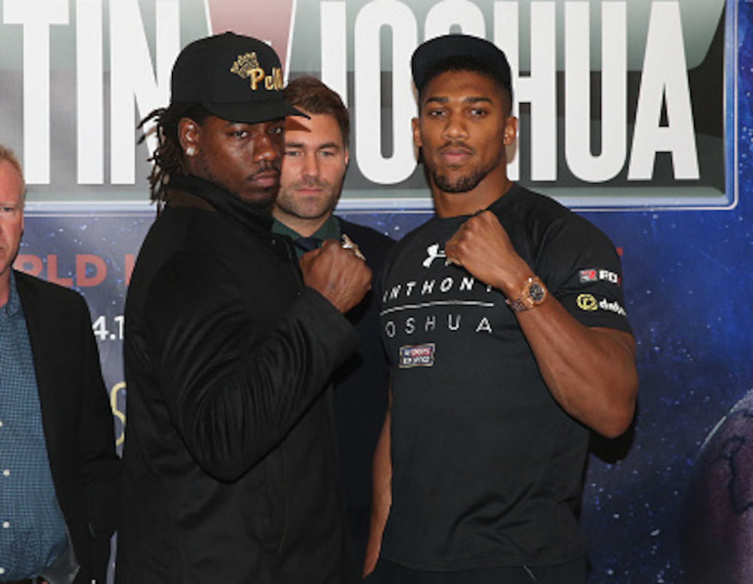 Charles Martin (left) goes on the road for the first defence of his world title.