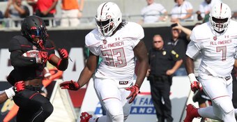McTelvin Agim was a key in-state recruit for Bret Bielema and Arkansas.