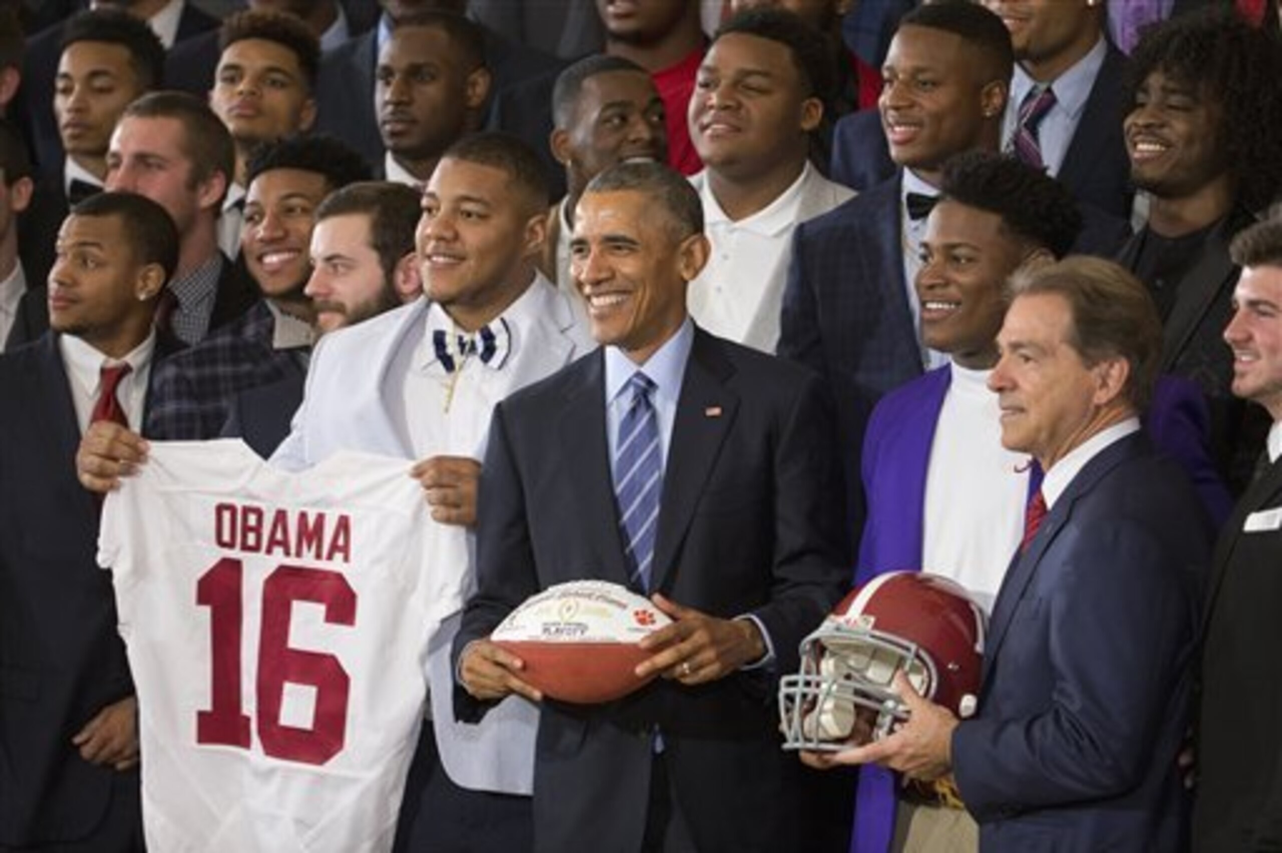 Nick Saban has become a regular visitor to the White House as Alabama's head coach.