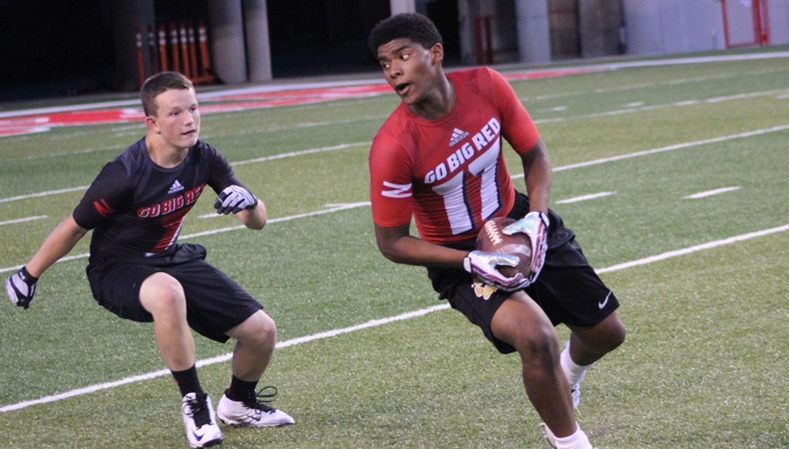 4-star WR Keyshawn Johnson Jr. (right) 4-star WR Keyshawn Johnson Jr. (right)
