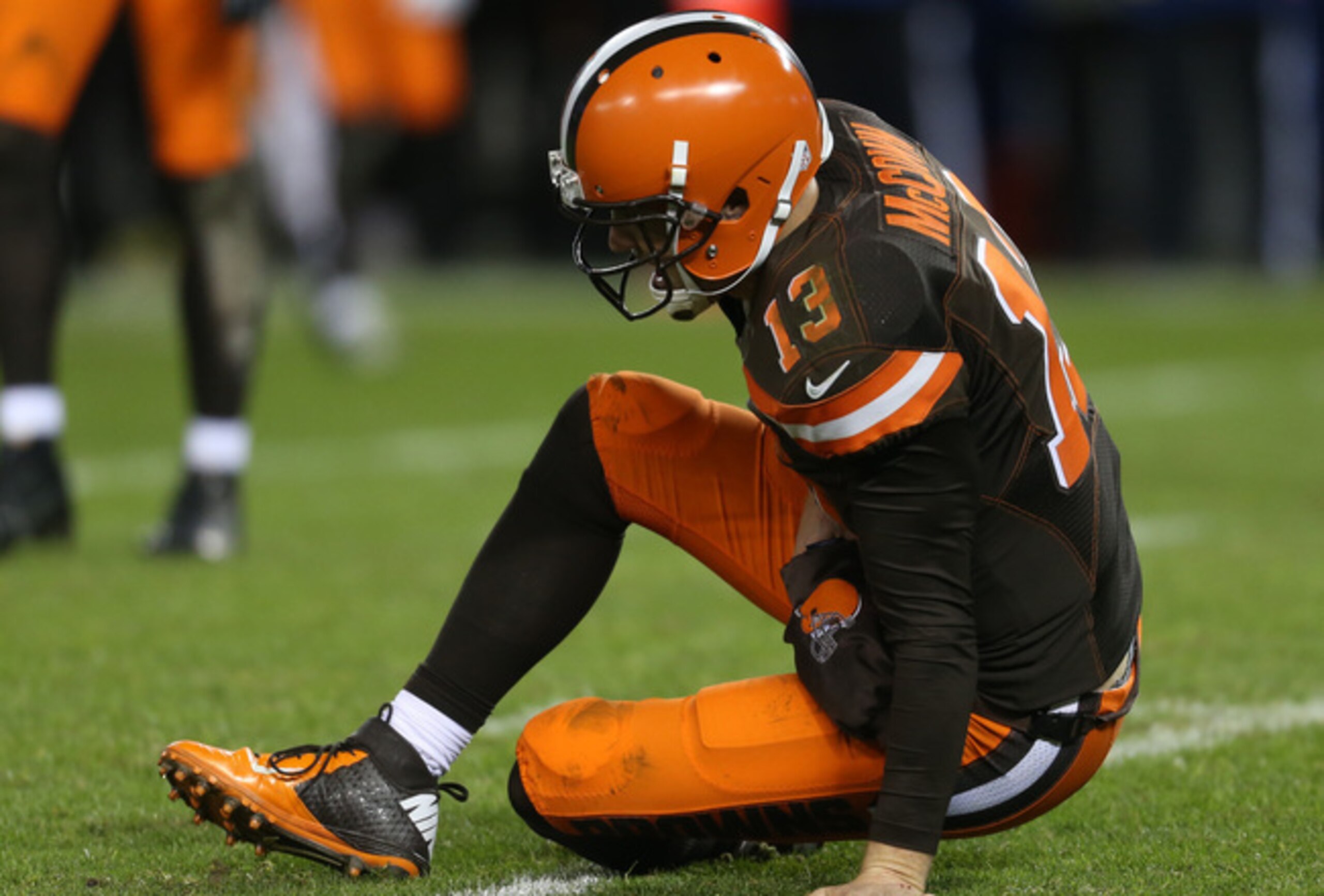 Josh McCown can continue playing football but not with the Browns.