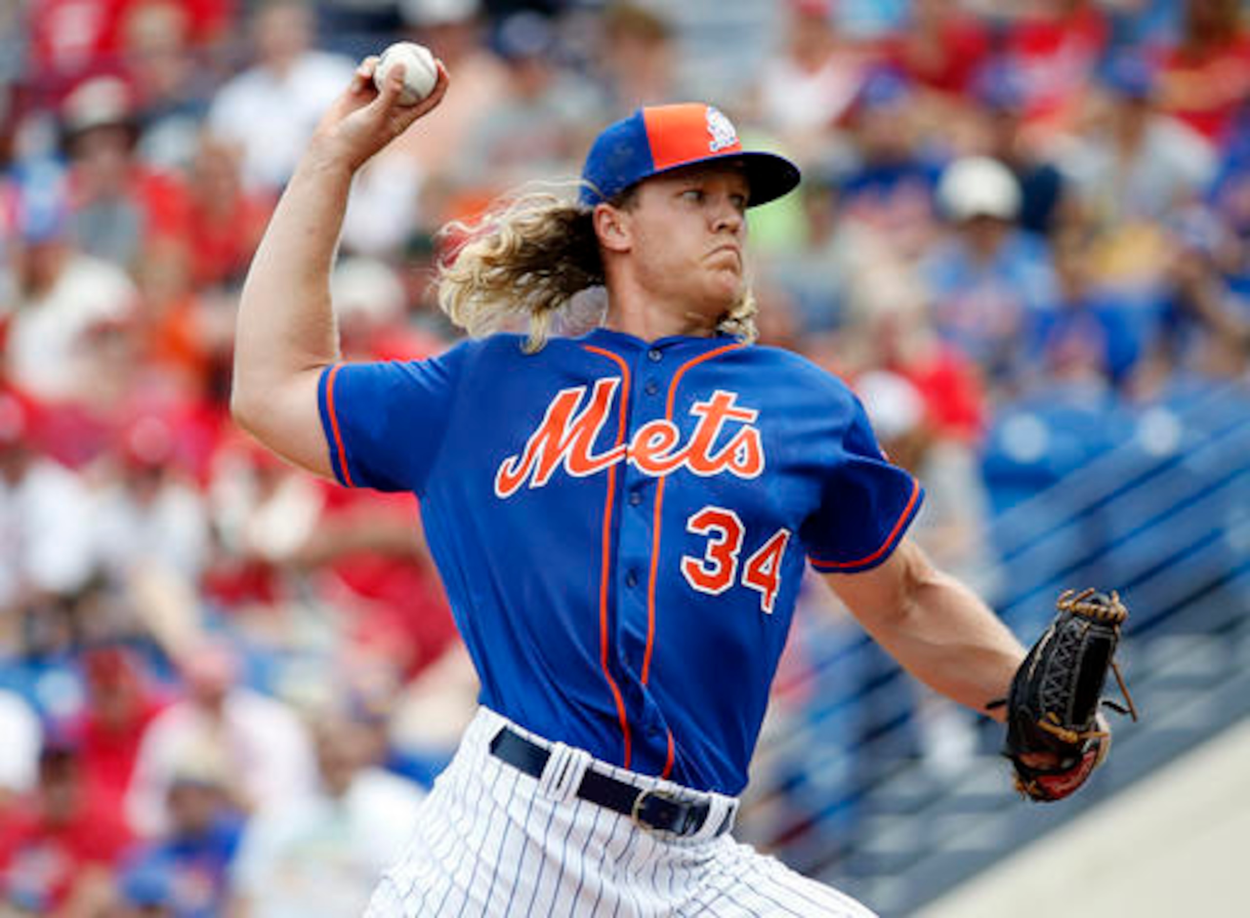 Noah Syndergaard looked unhittable during his first start against the Kansas City Royals.