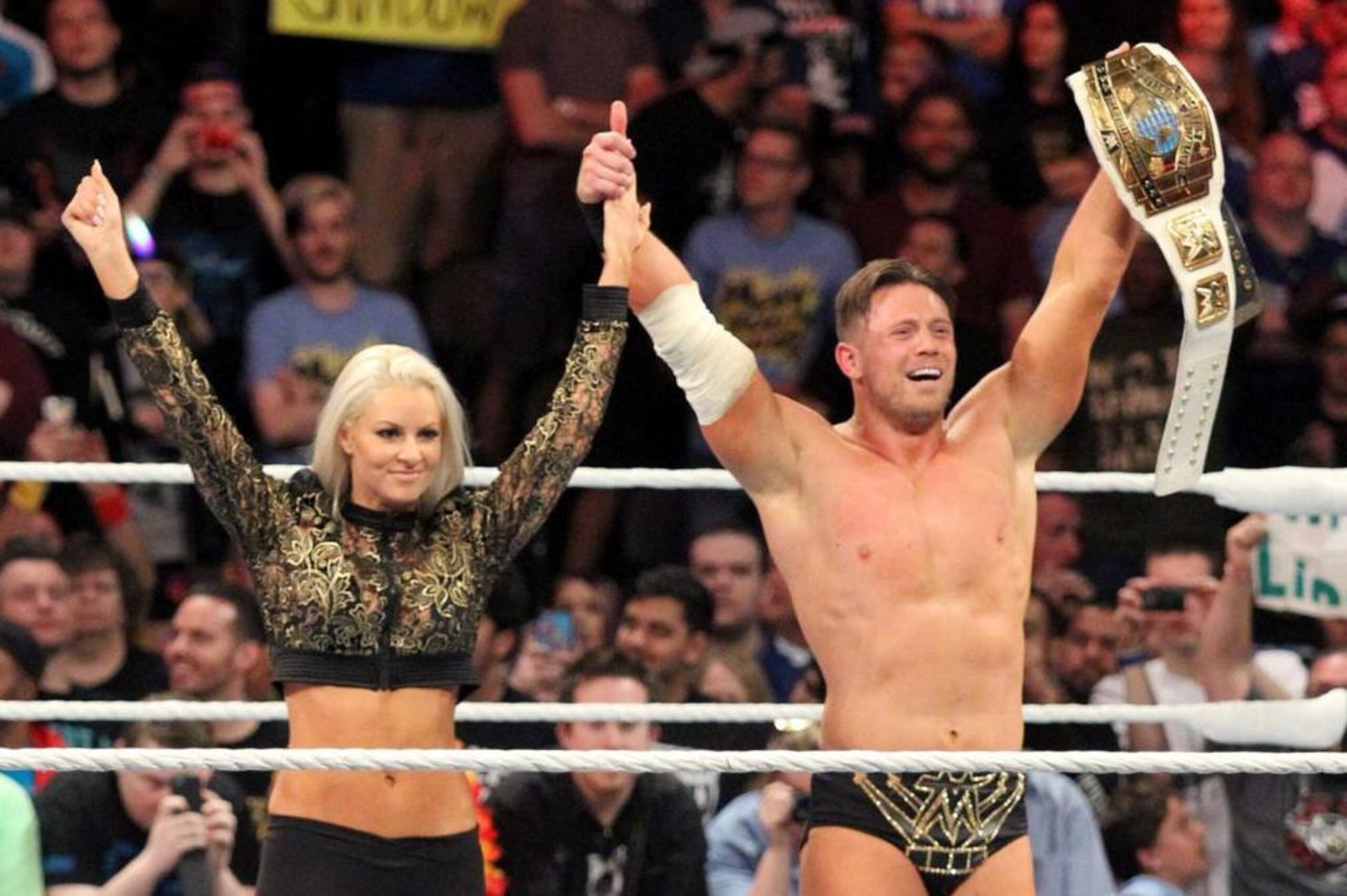 Maryse returns to help The Miz win gold.