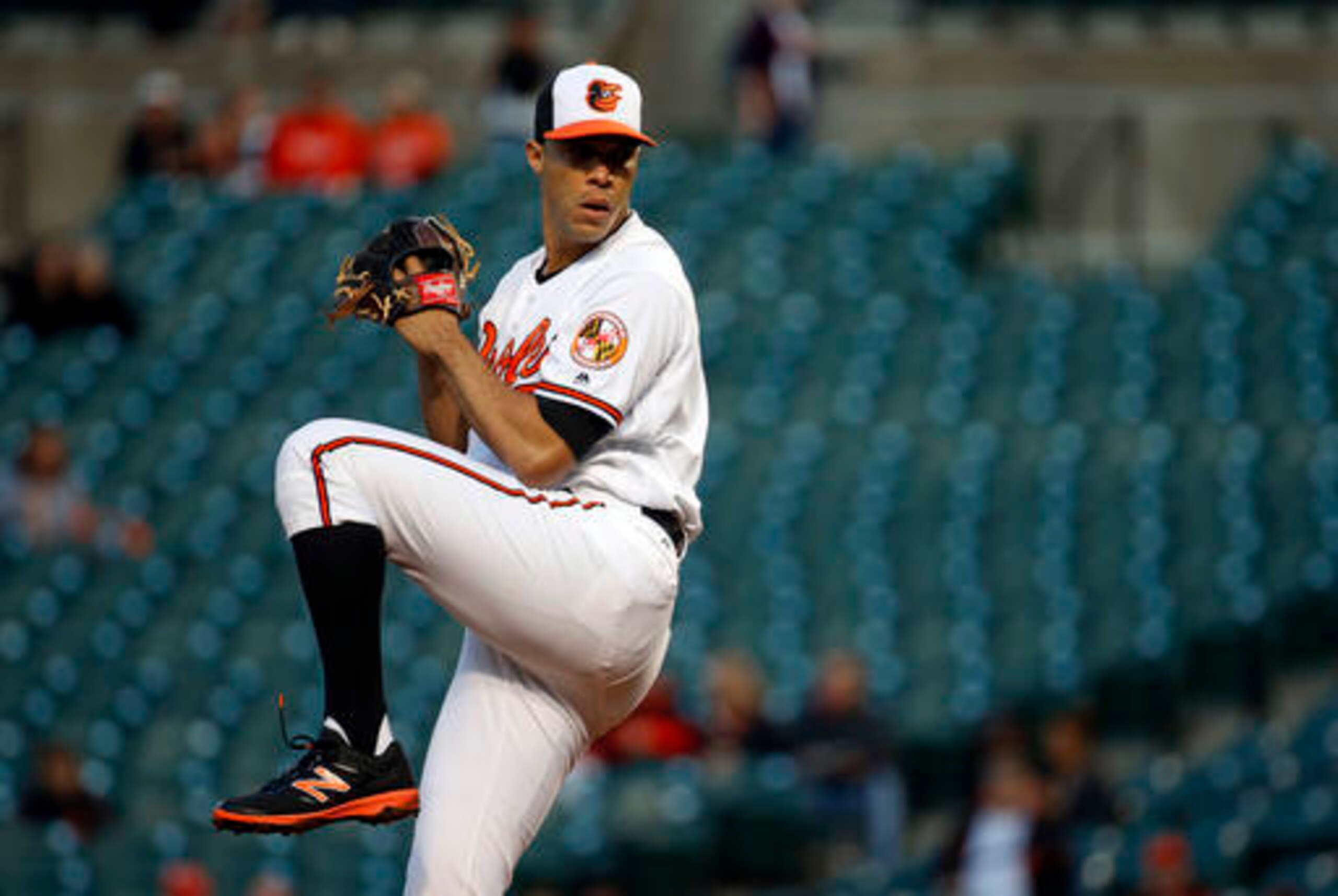 Ubaldo Jimenez tallied nine strikeouts and no walks in his first start of the season.