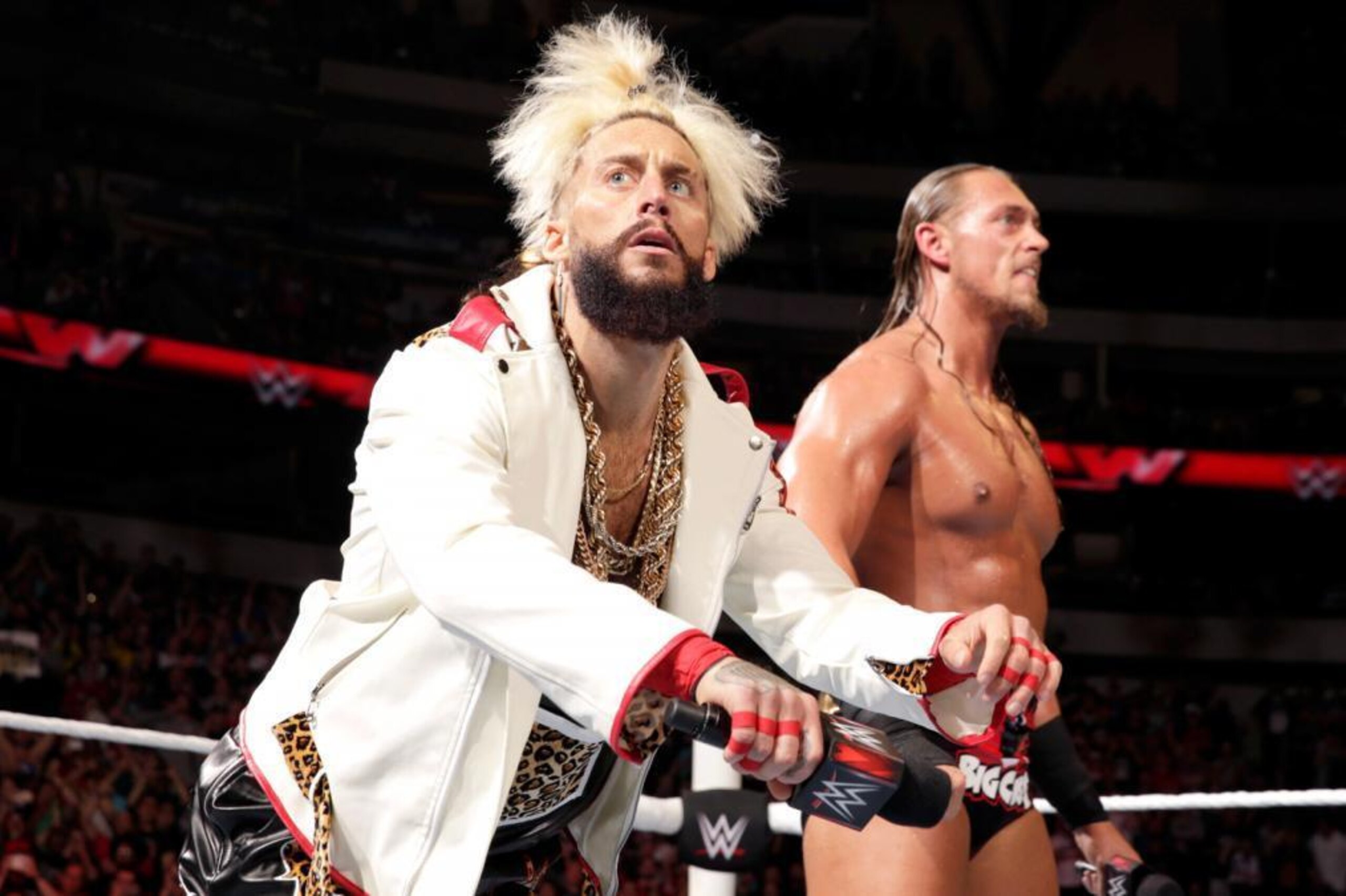 Enzo and Cass mock The Dudley Boyz during Raw.