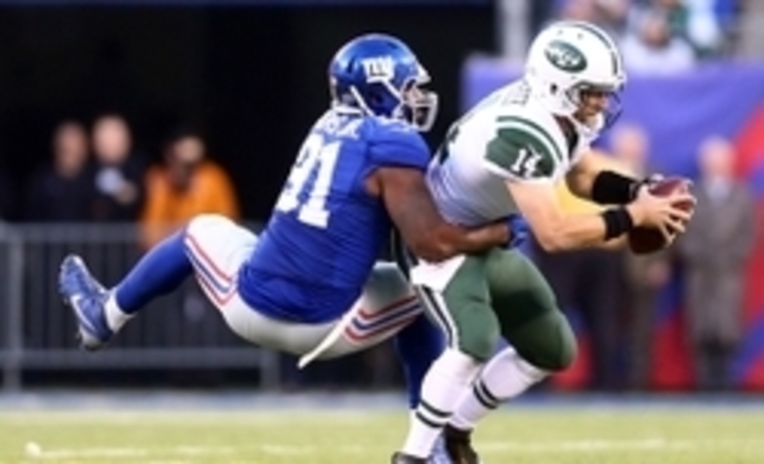 Robert Ayers totaled a career-high 9.5 sacks in 2015.