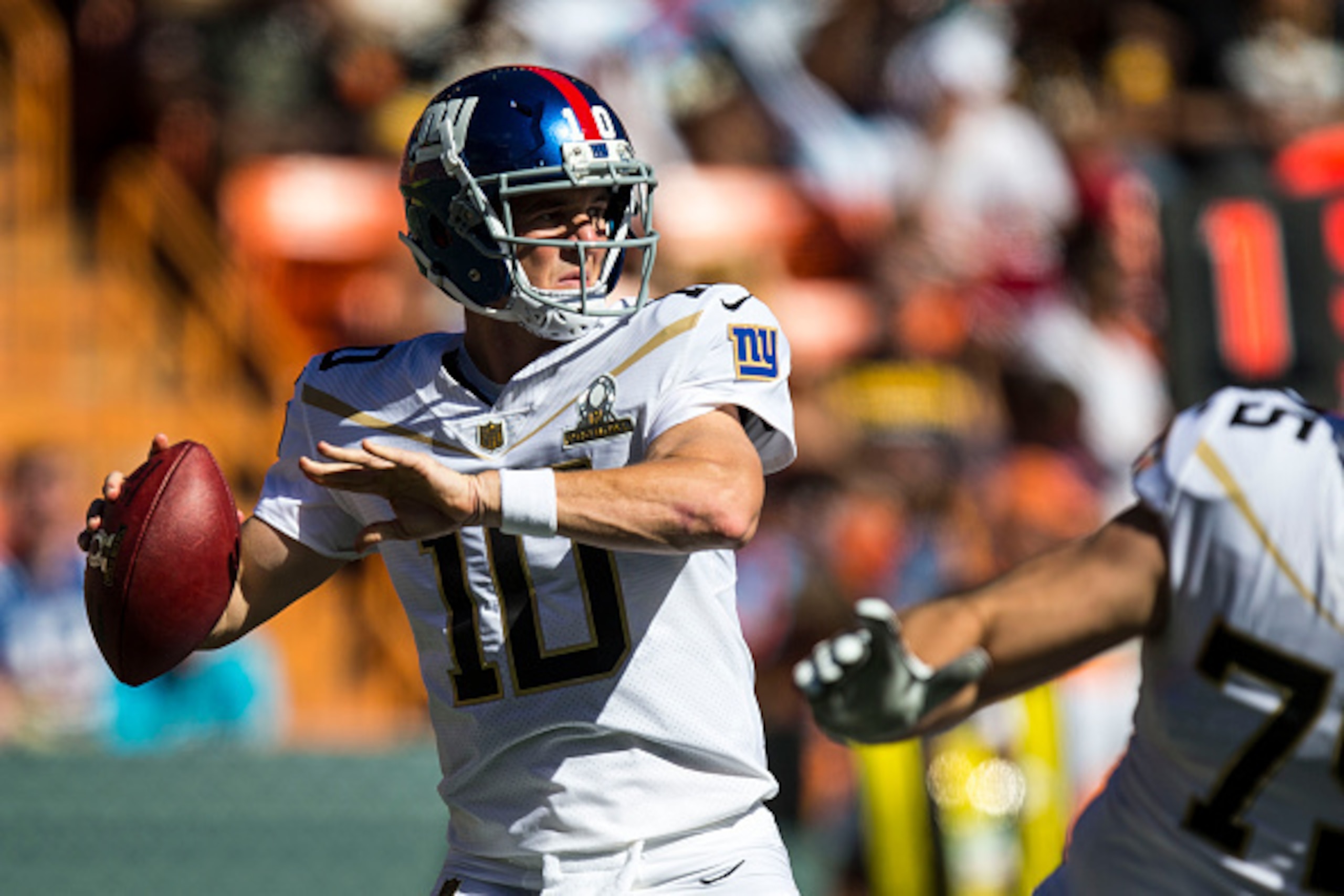 Giants quarterback Eli Manning shouldn't find himself in quite as many shootouts in 2016. Giants quarterback Eli Manning shouldn't find himself in quite as many shootouts in 2016.