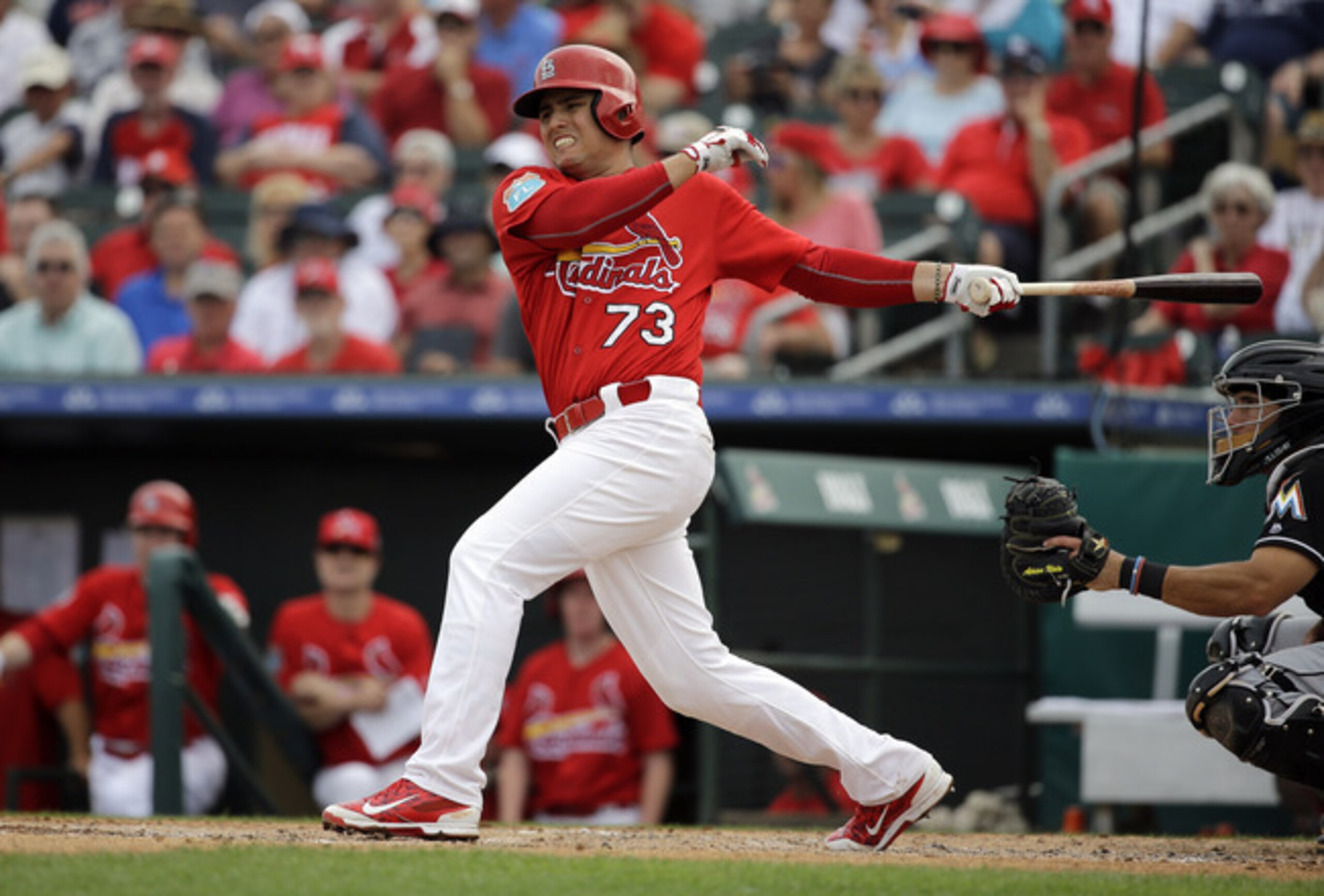 Aledmys Diaz has collected eight extra-base hits in 10 games this season.