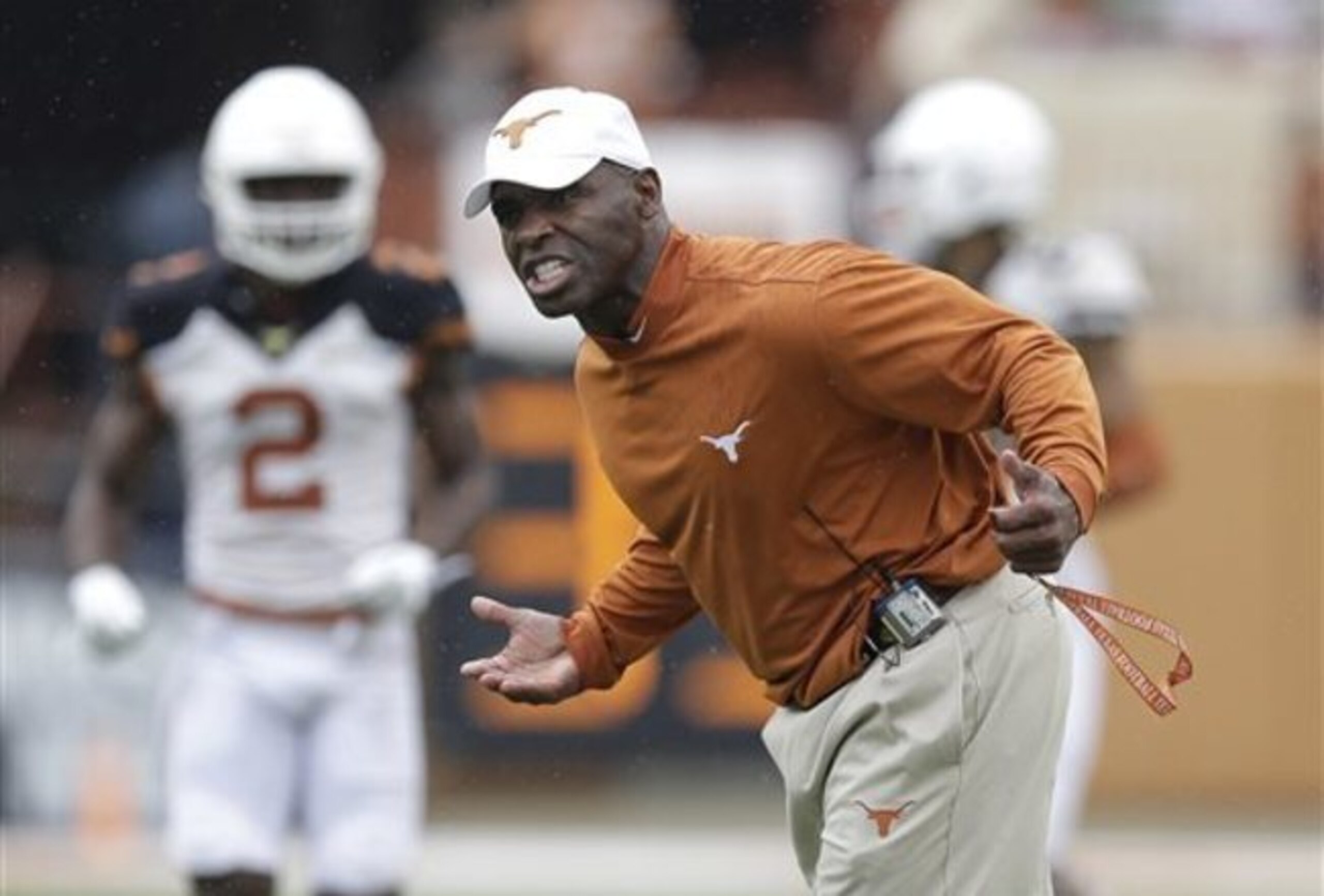 Charlie Strong has to be happy with what he's seen from Sterlin Gilbert's offense thus far.