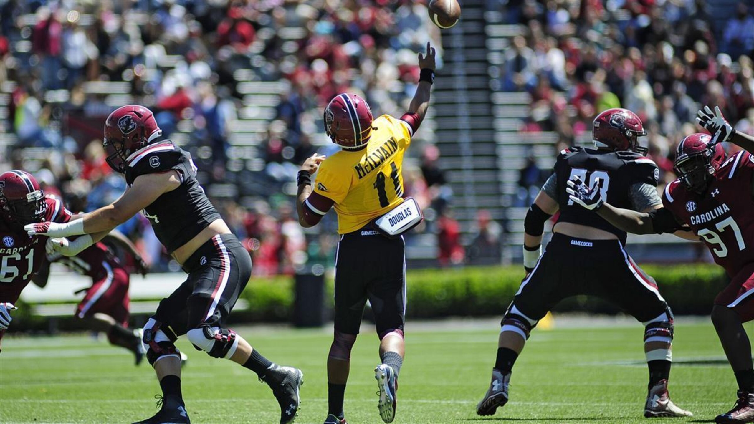 Brandon McIlwain stood out in a crowded South Carolina quarterback battle this spring. Brandon McIlwain stood out in a crowded South Carolina quarterback battle this spring.