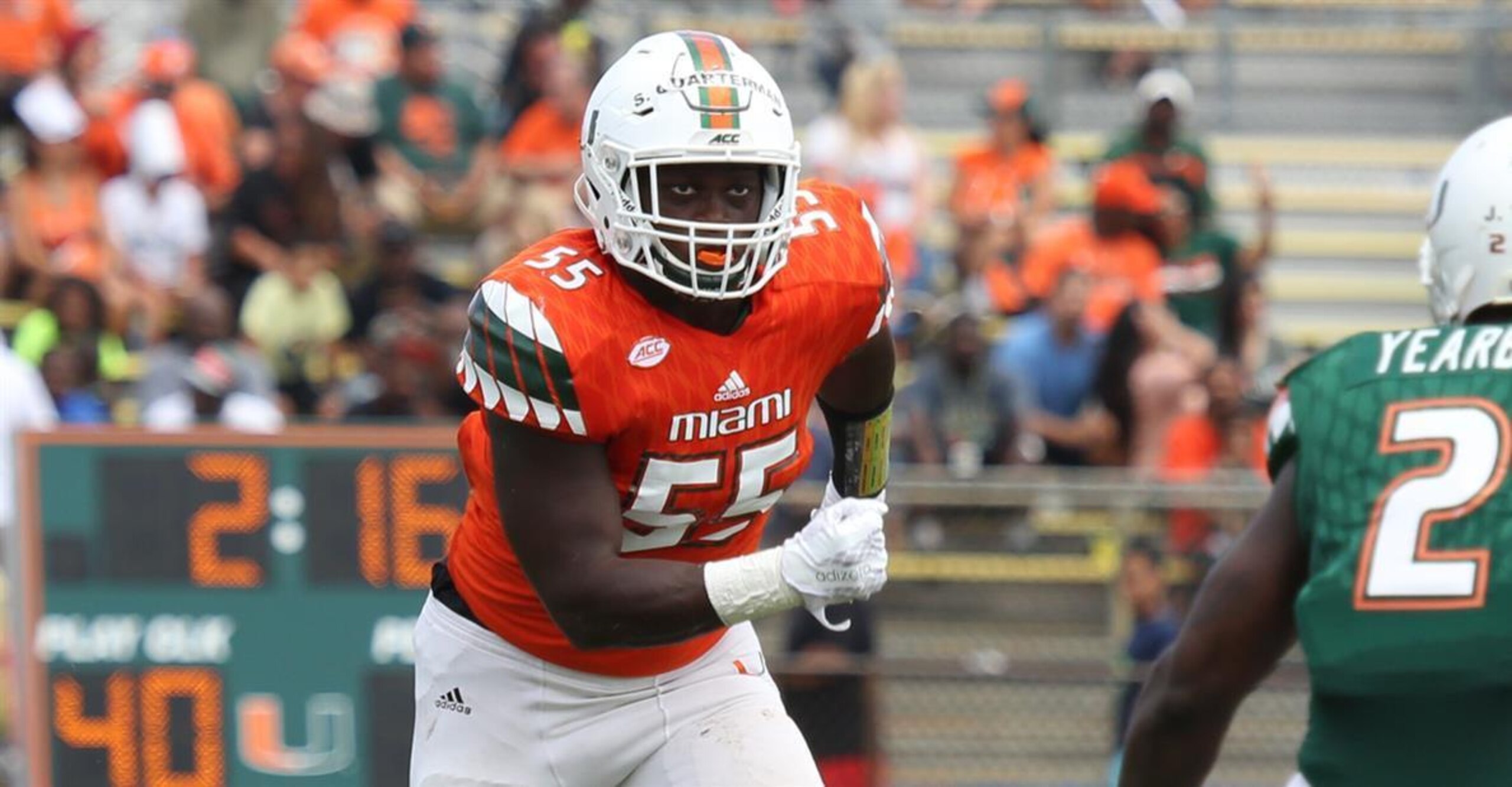 Shaquille Quarterman stood out in a big way during Miami's spring game Saturday. Shaquille Quarterman stood out in a big way during Miami's spring game Saturday.