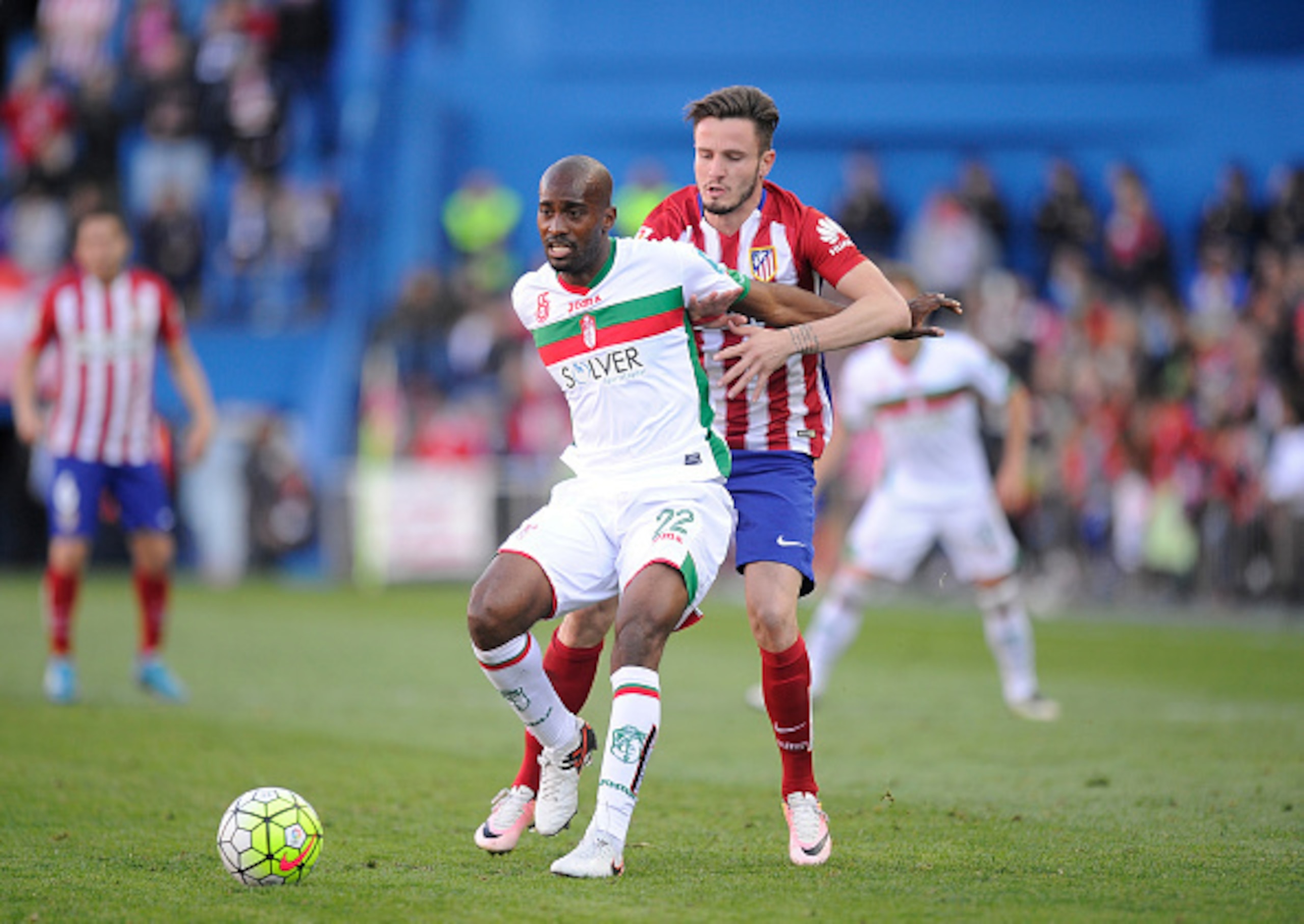 Granada defender Dimitri Foulquier in action.