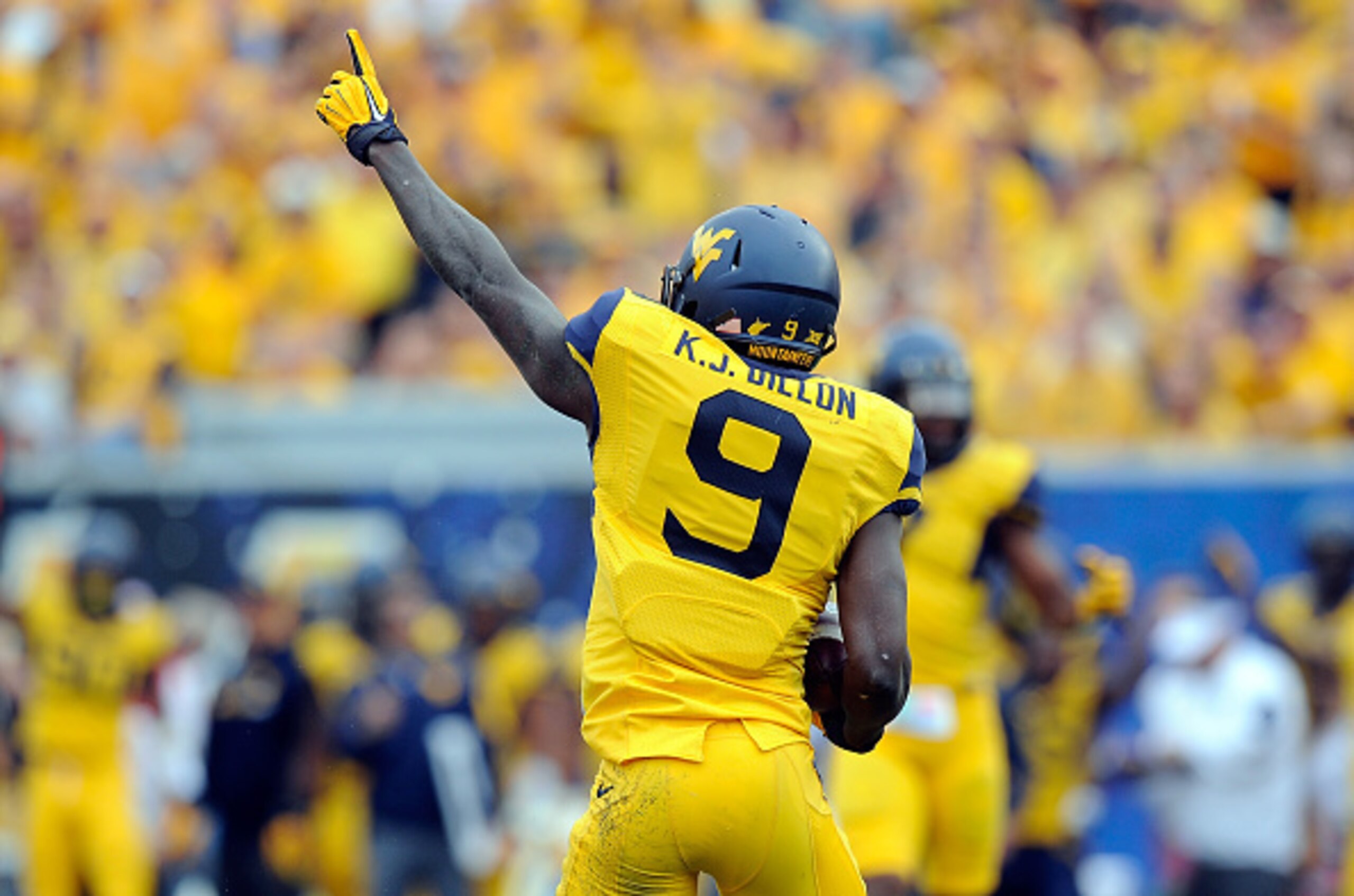 West Virginia safety K.J. Dillon