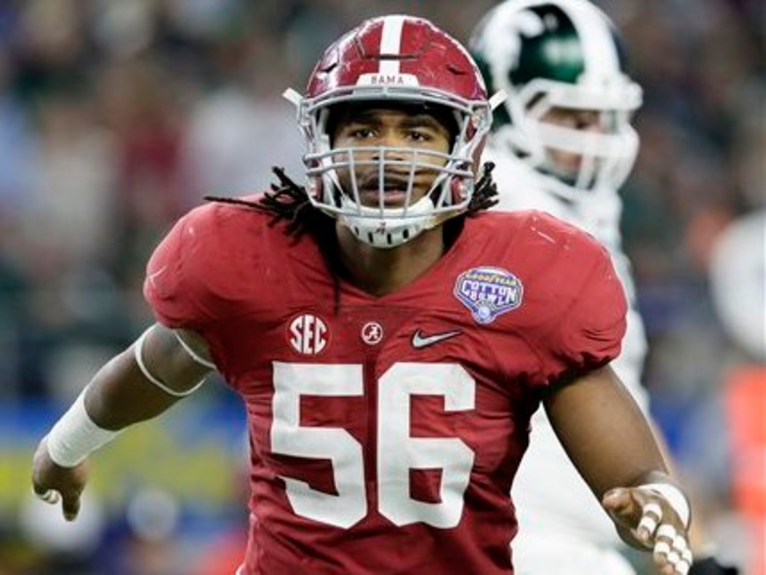 Tim Williams is looking to be an every-down force this season at outside linebacker.