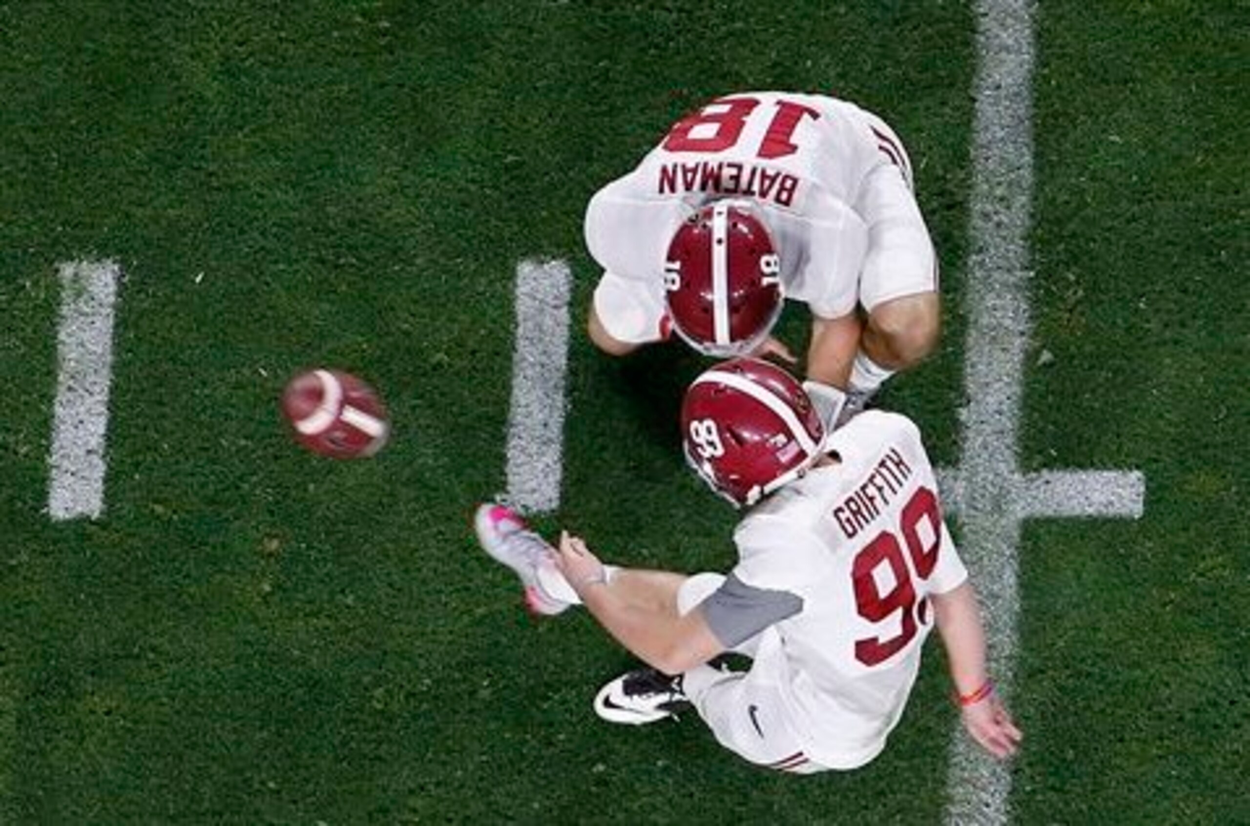 Adam Griffith is back for a final season, but that doesn't mean he won't be challenged to keep his kicking roles.