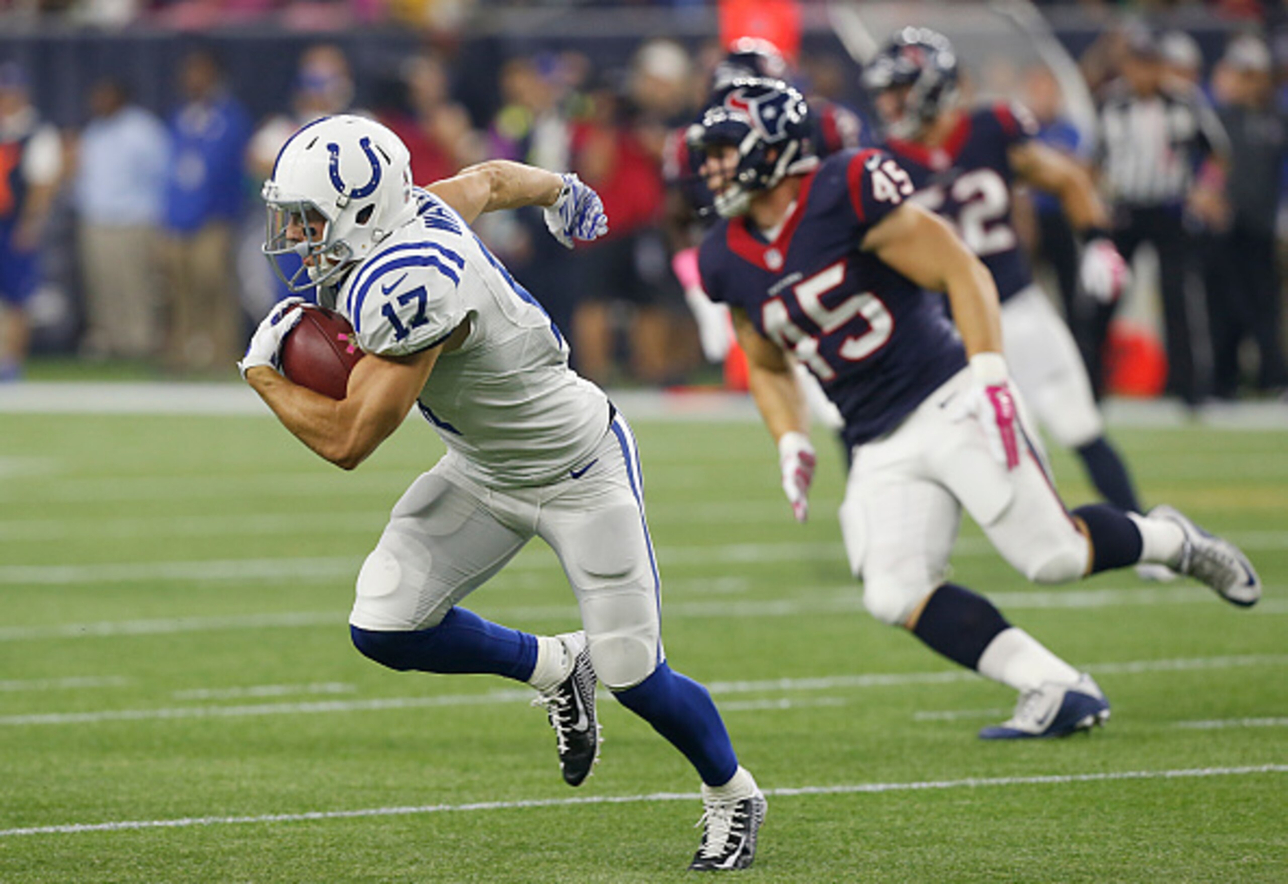 The Texans will be just one of three road opponents for Indianapolis in October.